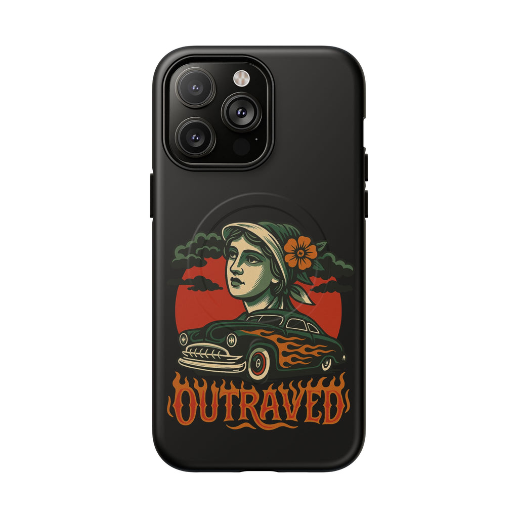 Phone Case — Outraved Retro Car & Woman Graphic Magnetic Tough Case