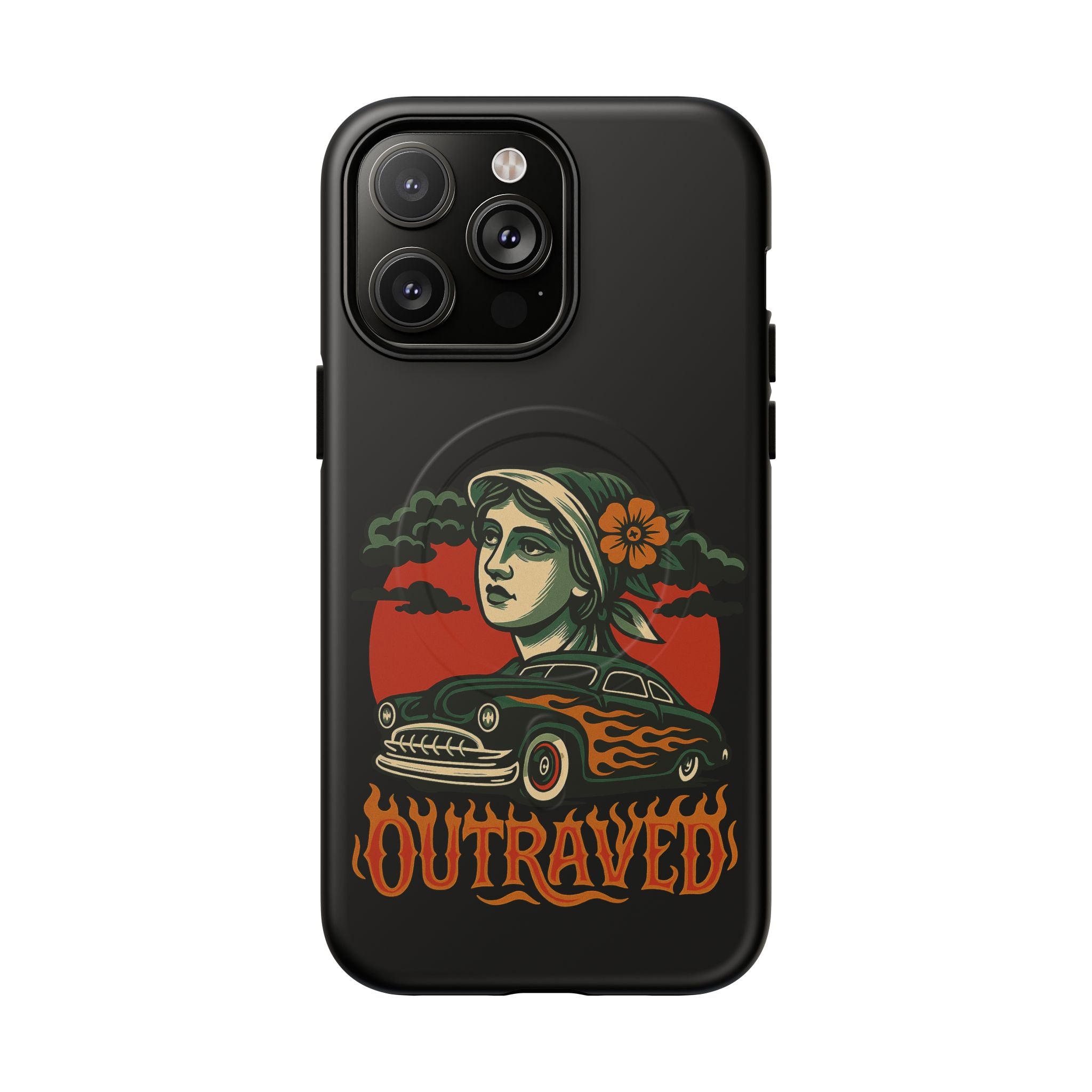 Phone Case — Outraved Retro Car & Woman Graphic Magnetic Tough Case