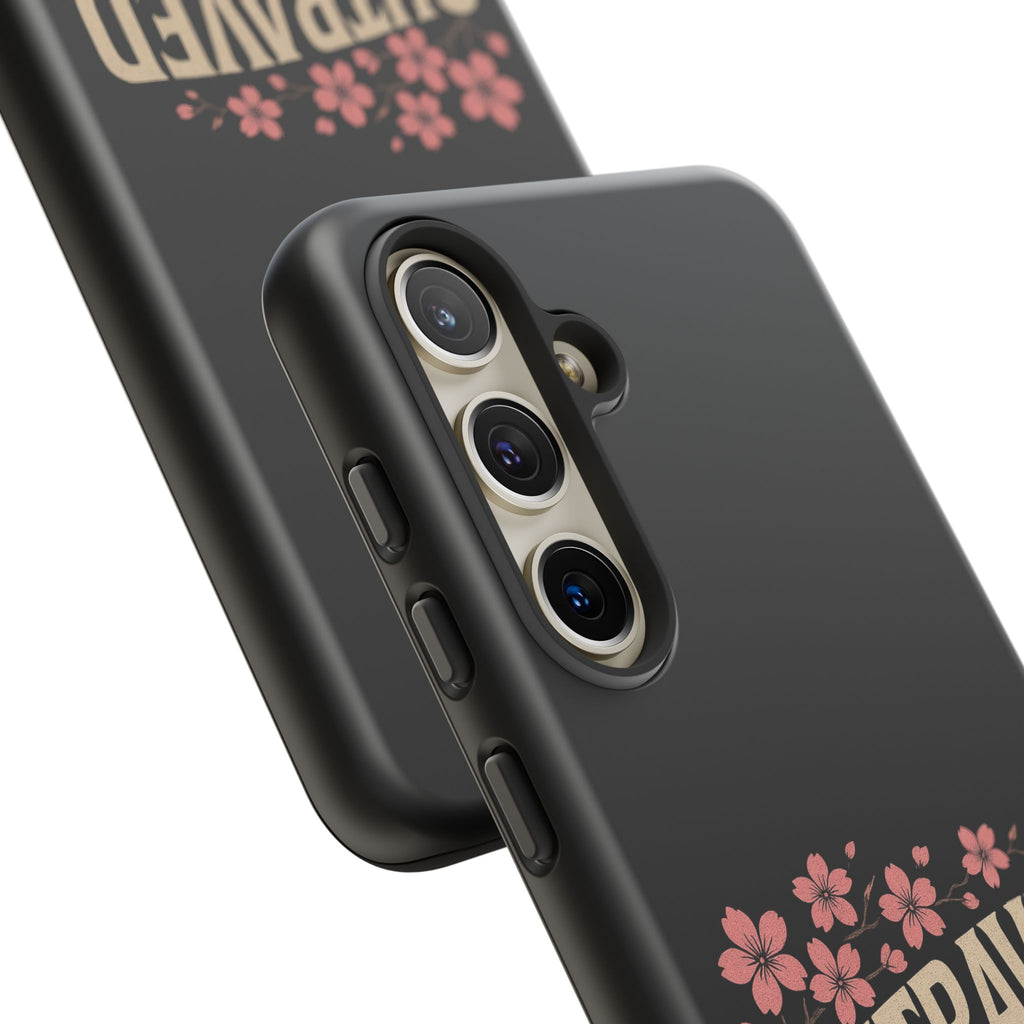 Phone Case — “Outraved” Drift Car Graphic with Cherry Blossoms