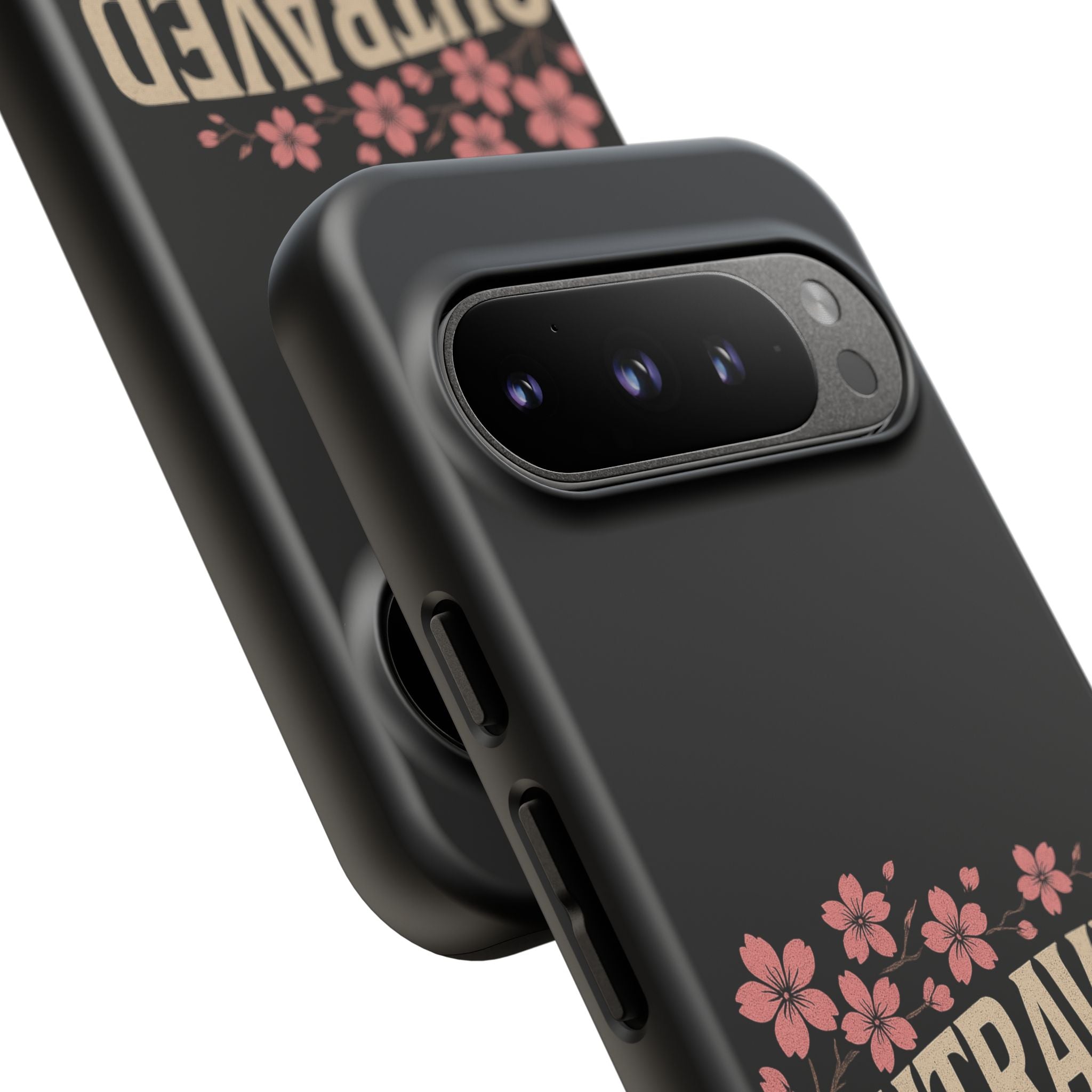 Phone Case — “Outraved” Drift Car Graphic with Cherry Blossoms
