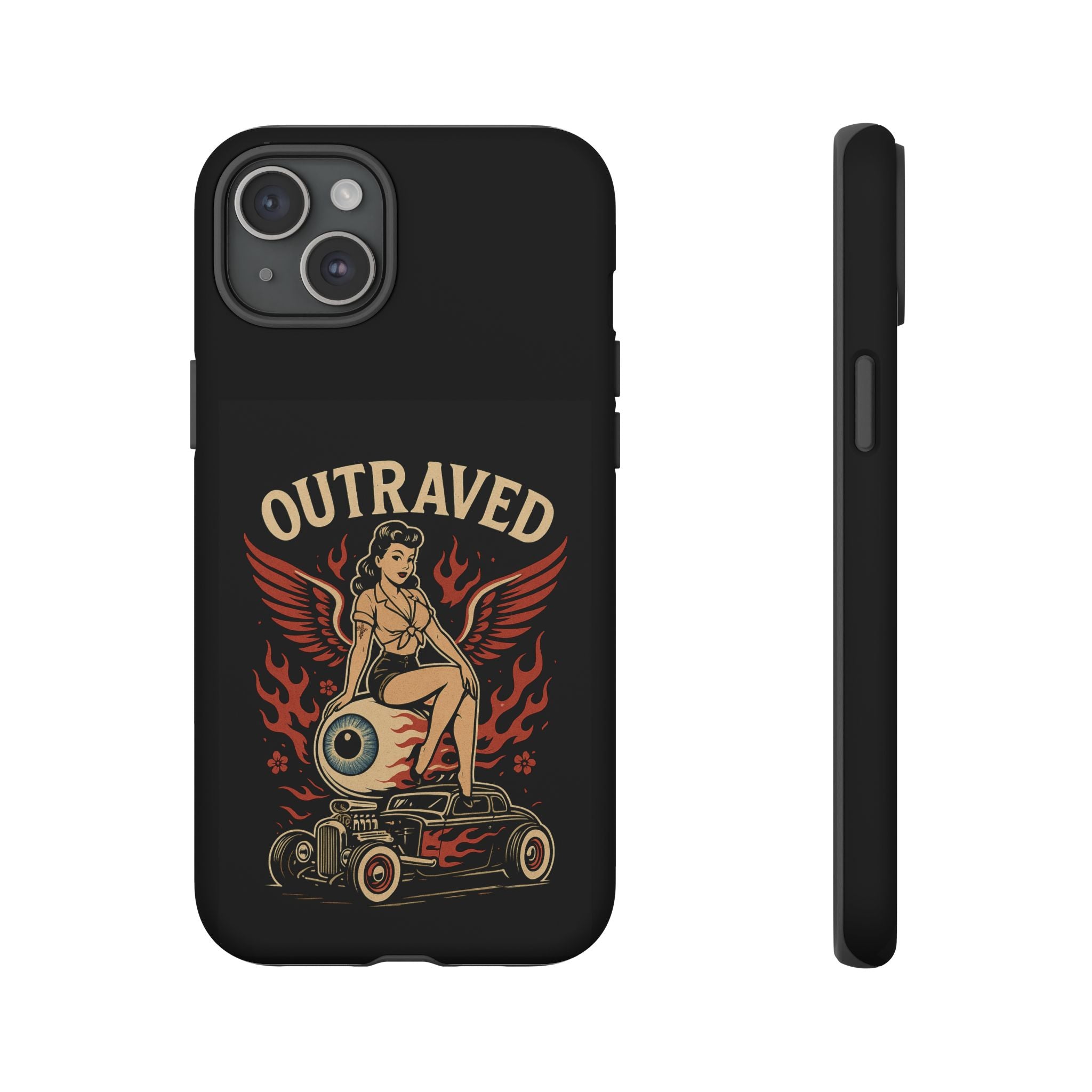 Phone Case — Vintage Pin-Up Eyeball Design