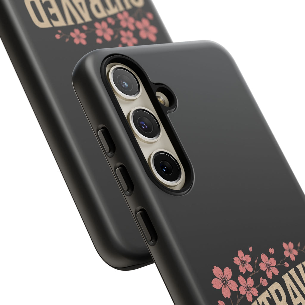 Phone Case — “Outraved” Drift Car Graphic with Cherry Blossoms