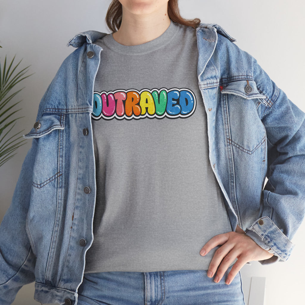 OUTRAVED colorburst collection tee