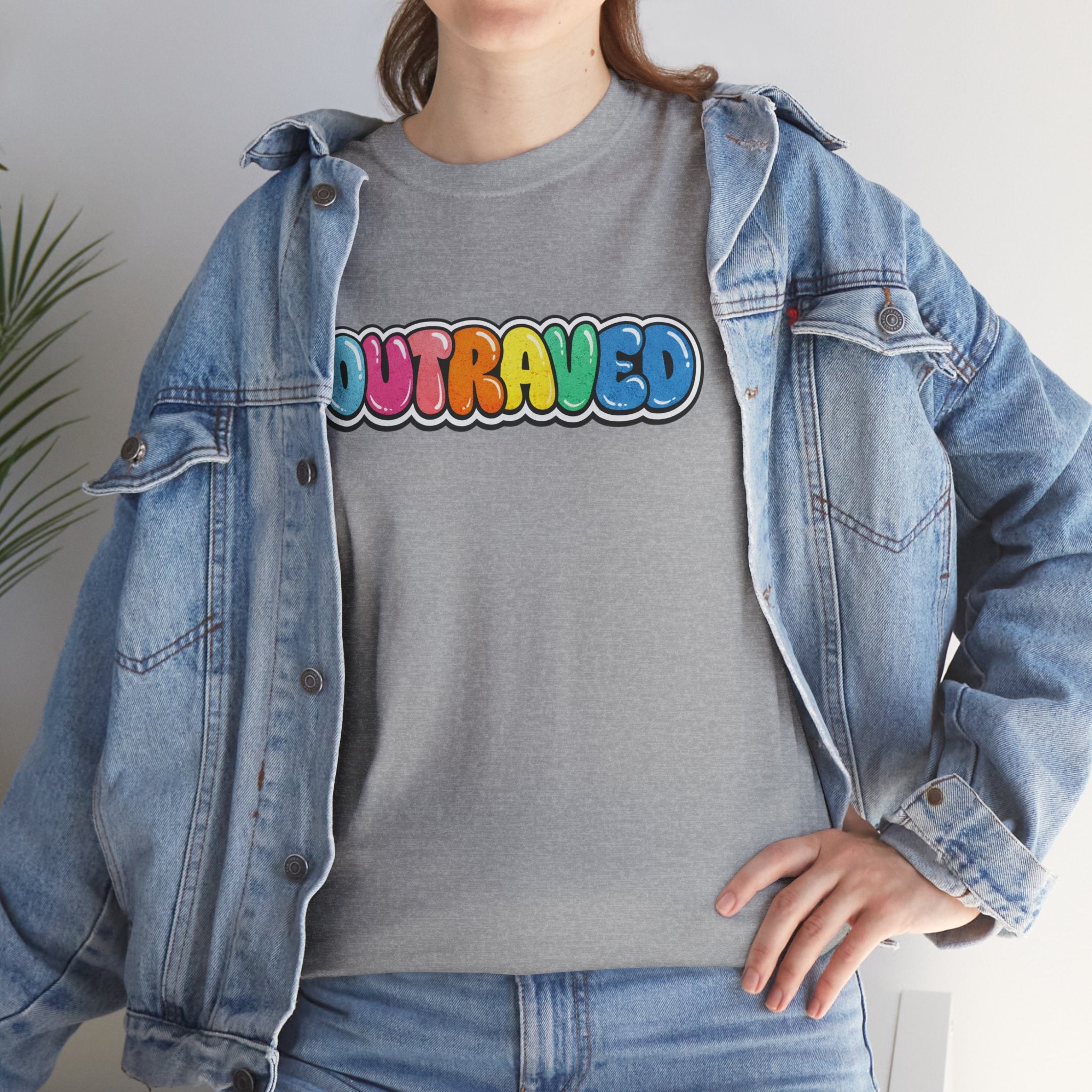 OUTRAVED colorburst collection tee