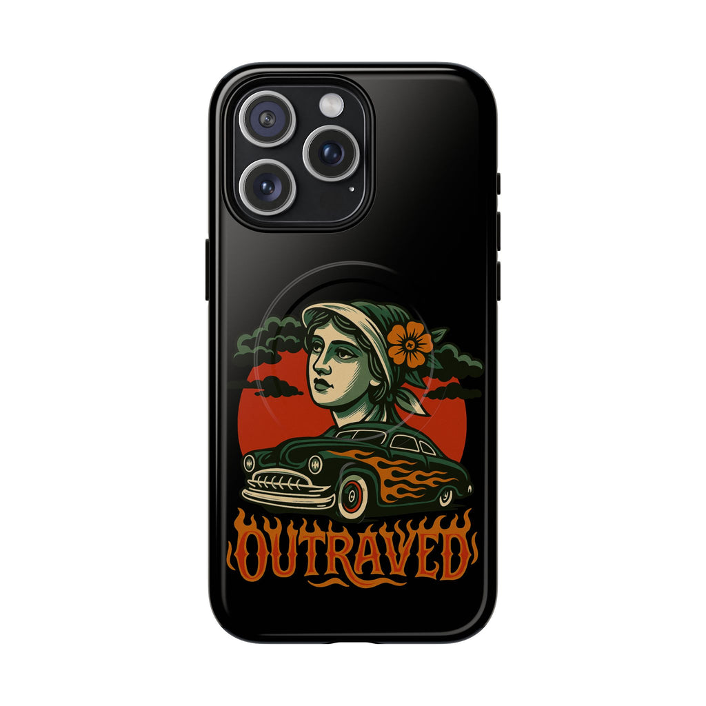 Phone Case — Outraved Retro Car & Woman Graphic Magnetic Tough Case