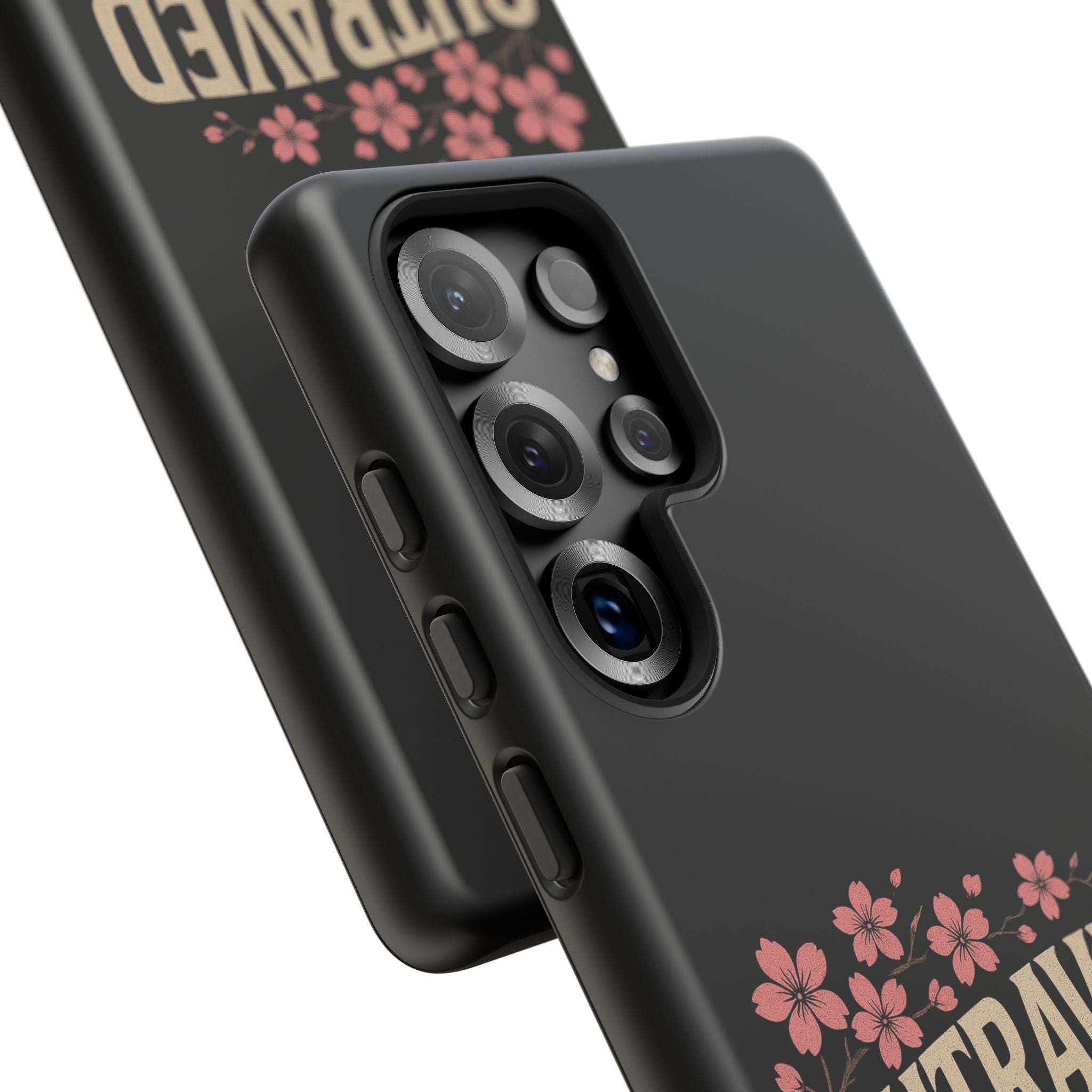 Phone Case — “Outraved” Drift Car Graphic with Cherry Blossoms