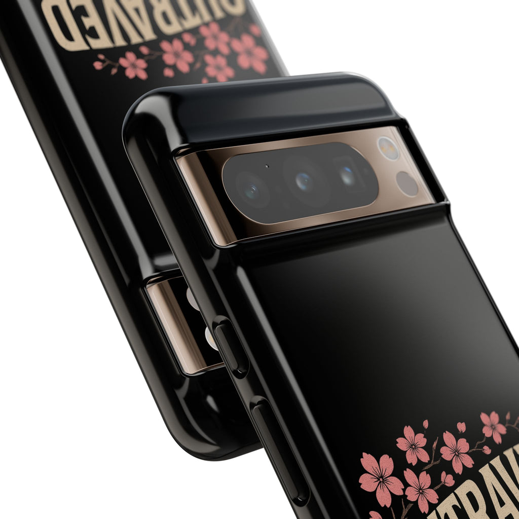 Phone Case — “Outraved” Drift Car Graphic with Cherry Blossoms