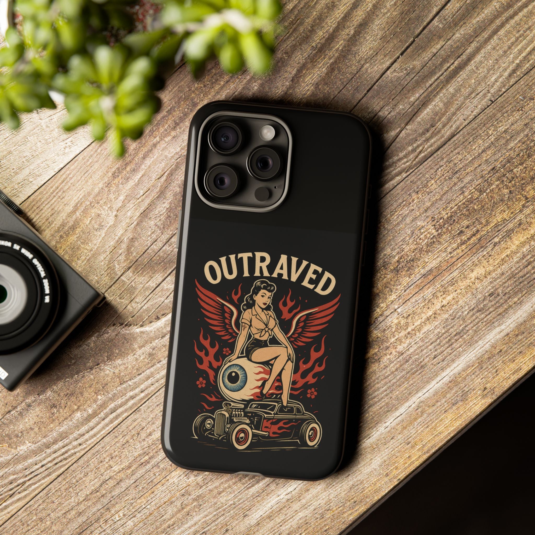 Phone Case — Vintage Pin-Up Eyeball Design