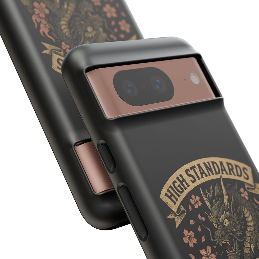 Phone Case — "High Standards Low Rides" Retro Dragon Car Design