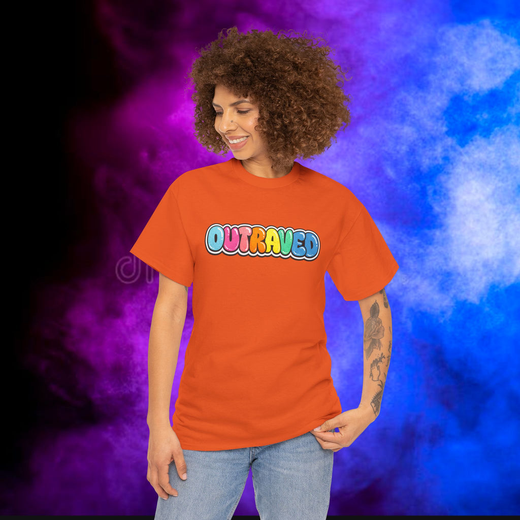 OUTRAVED colorburst collection tee