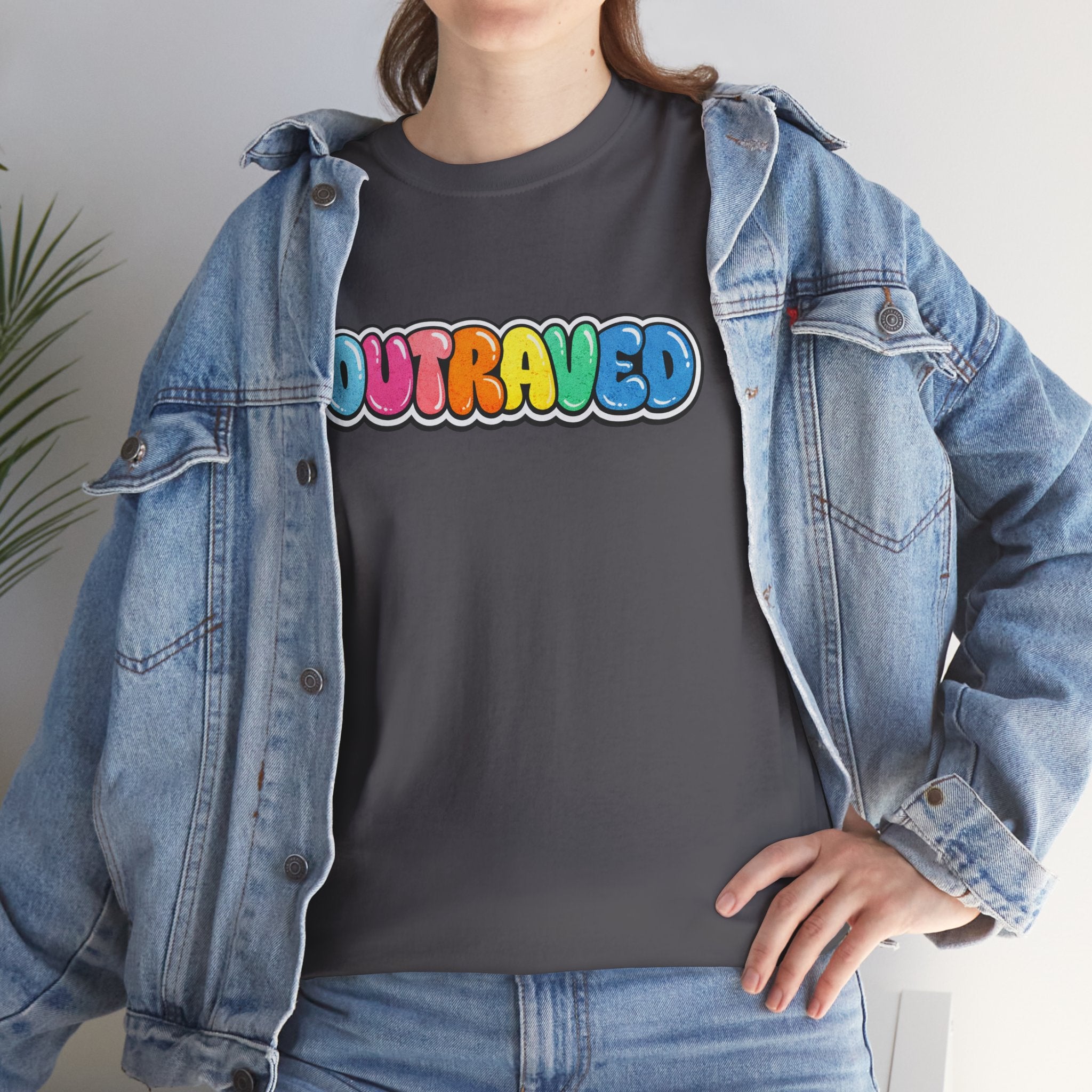 OUTRAVED colorburst collection tee