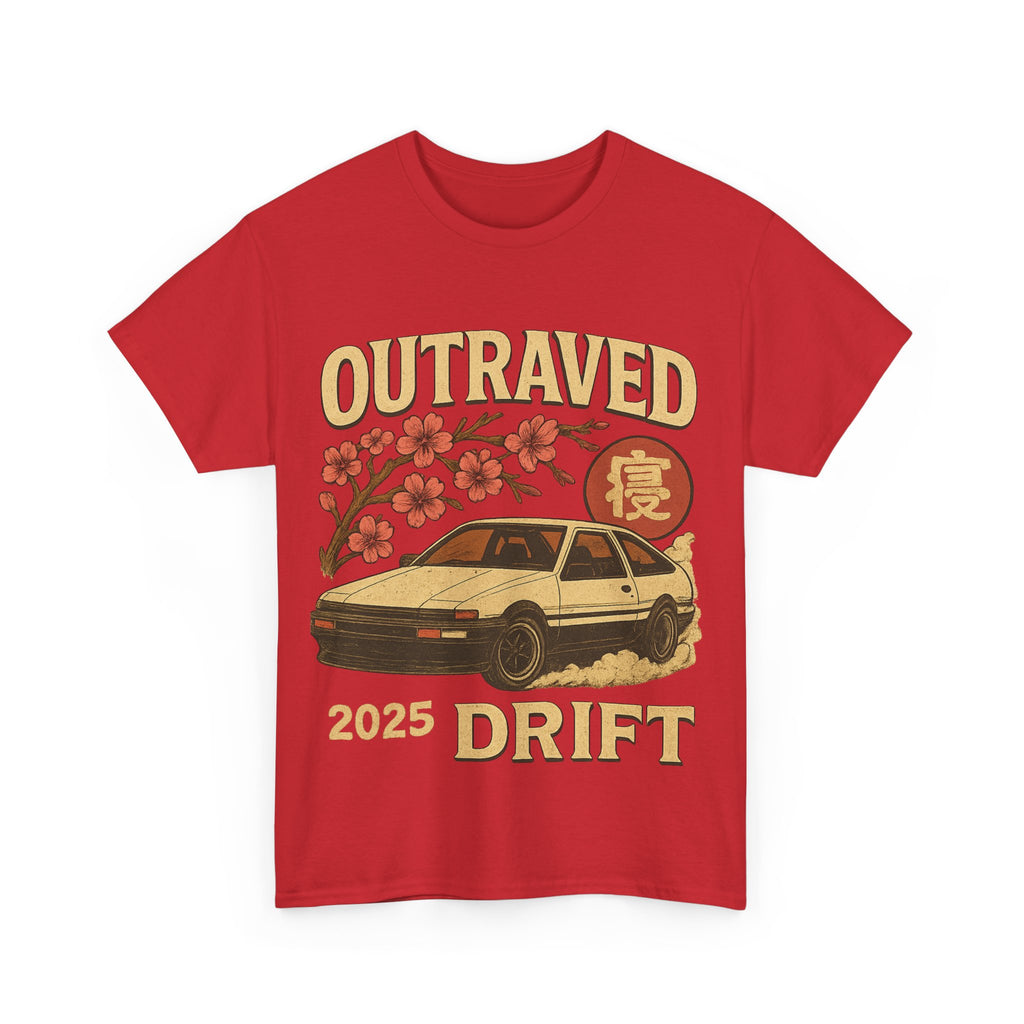 A Drift Outraved 2025 Tee — Retro JDM Racing Cherry Blossom T-Shirt