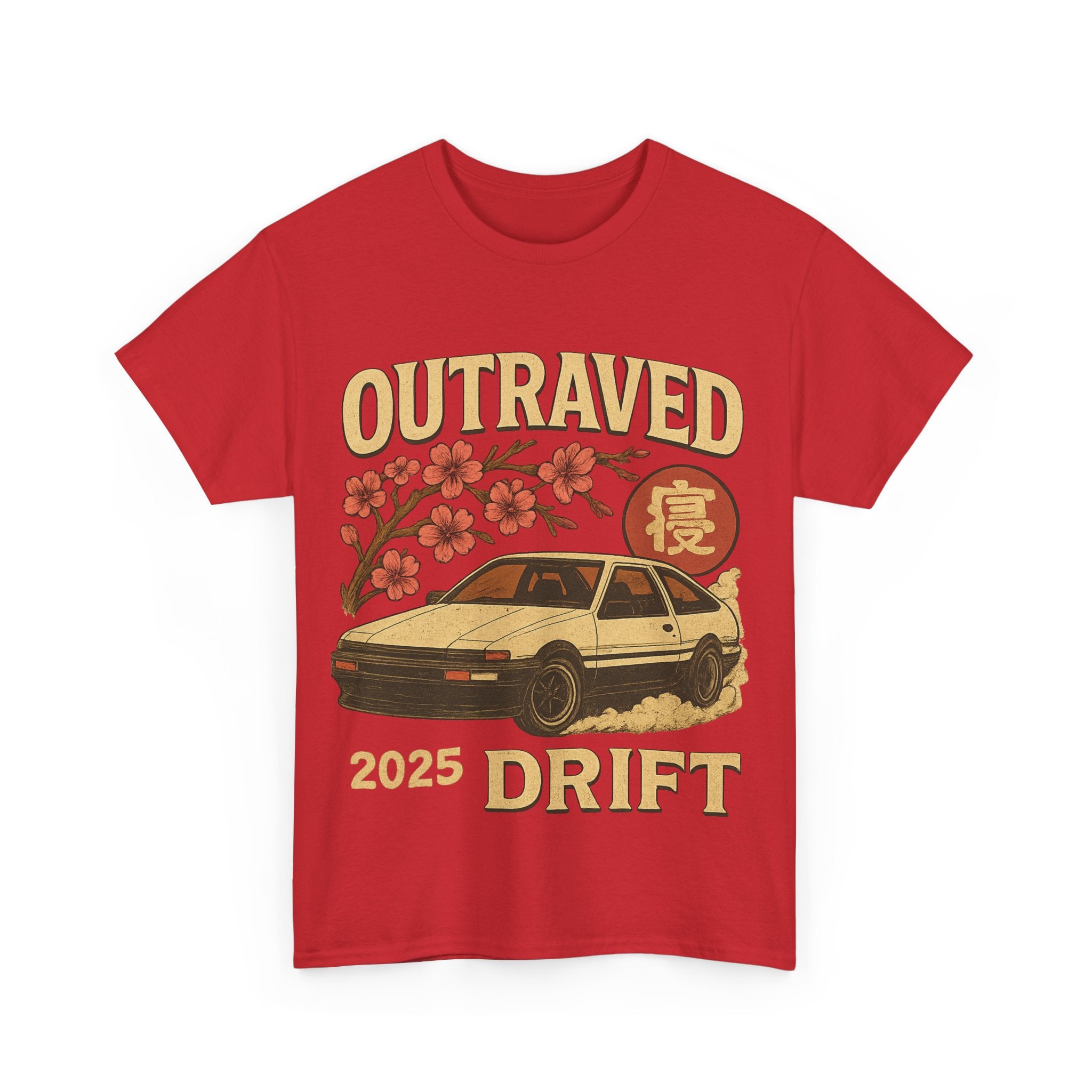A Drift Outraved 2025 Tee — Retro JDM Racing Cherry Blossom T-Shirt