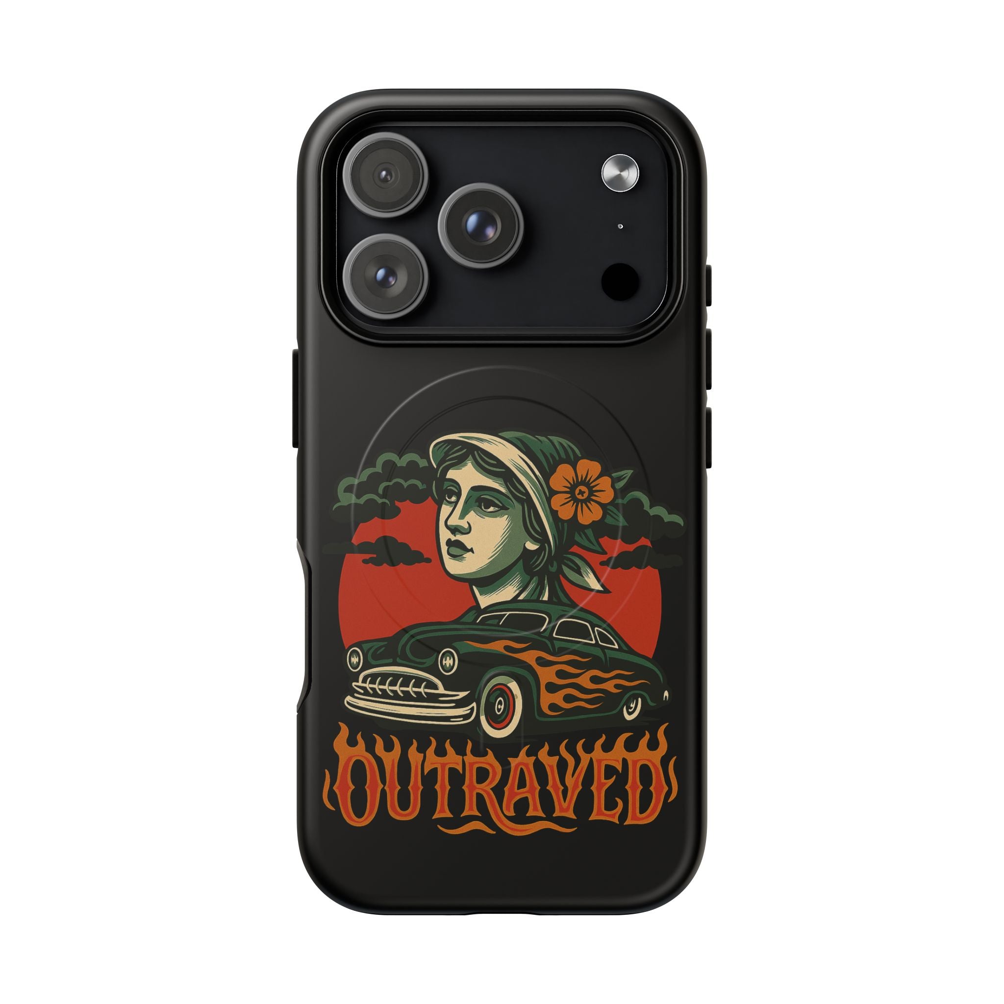 Phone Case — Outraved Retro Car & Woman Graphic Magnetic Tough Case