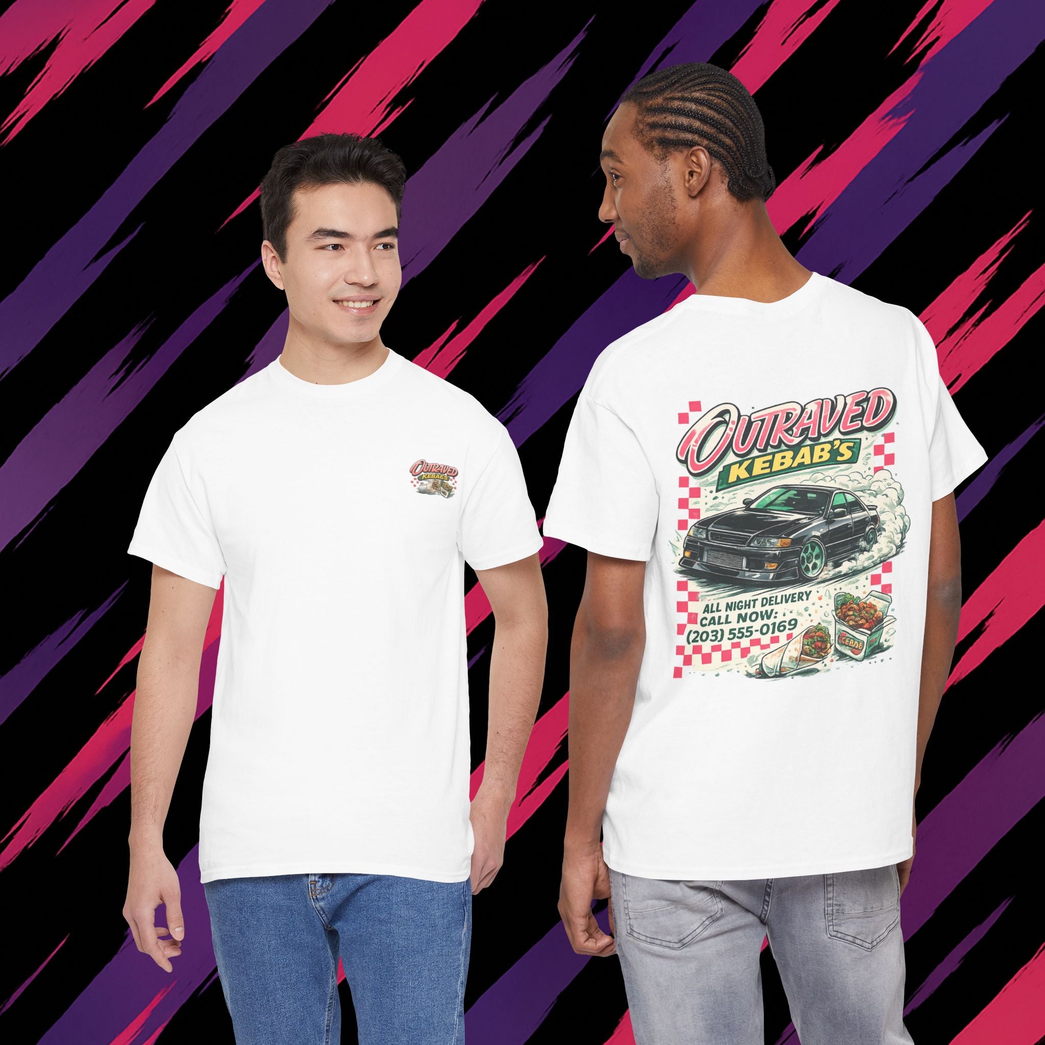 Kebab’s Drift Tee — Outraved Kebab's Car & Takeout Graphic T-Shirt