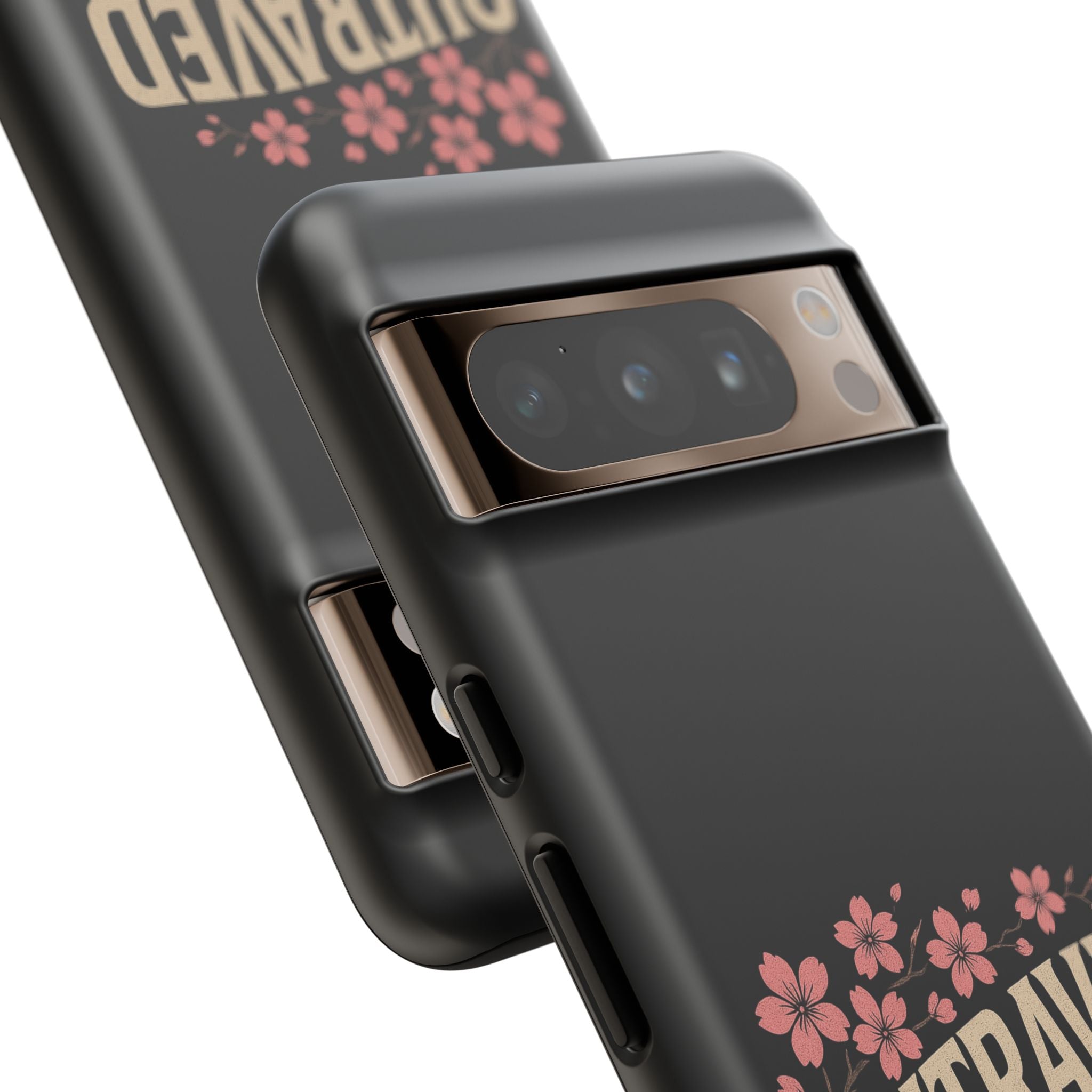 Phone Case — “Outraved” Drift Car Graphic with Cherry Blossoms