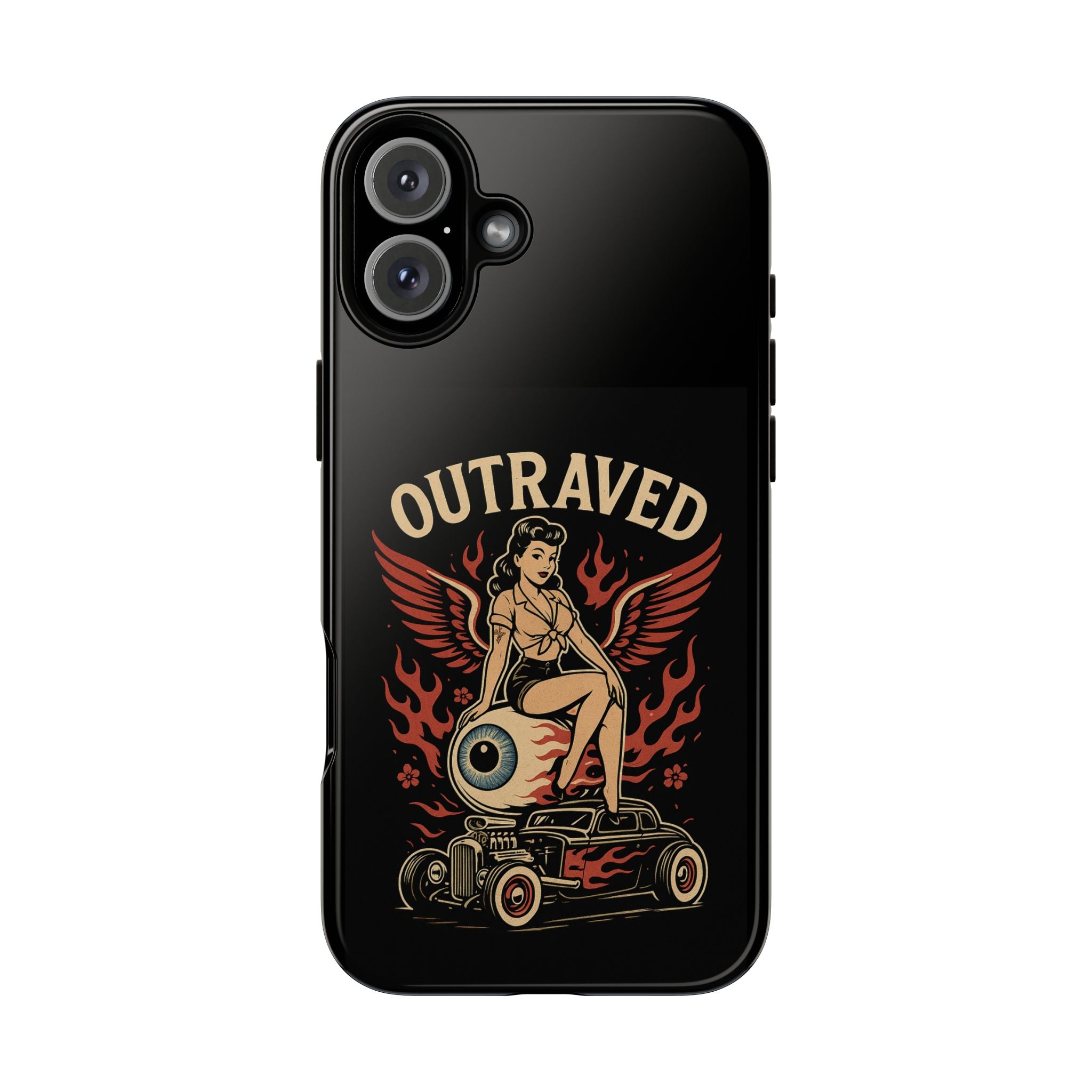 Phone Case — Vintage Pin-Up Eyeball Design