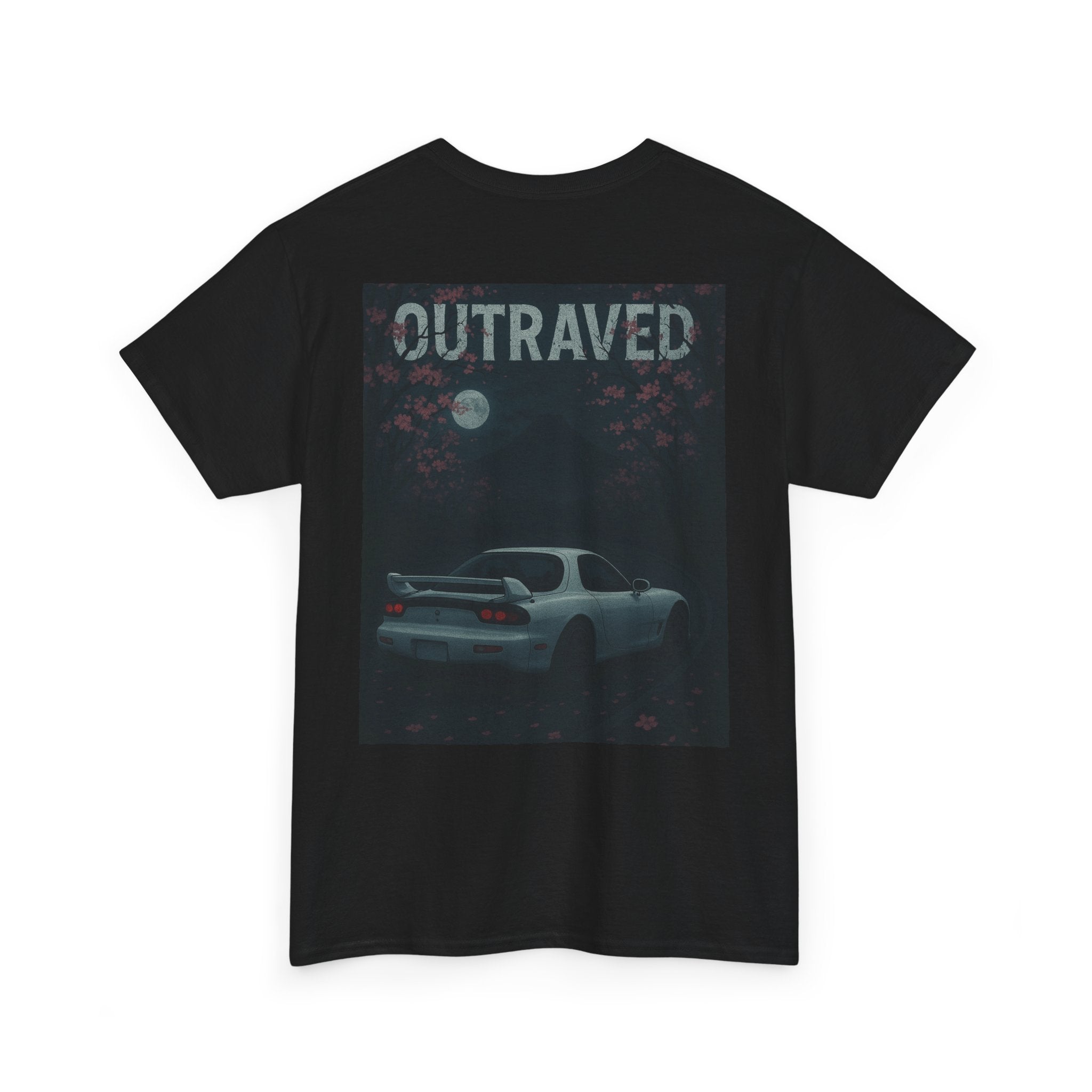 A Outraved Moonlit Mountain T-Shirt — Gothic Nightscape Tee