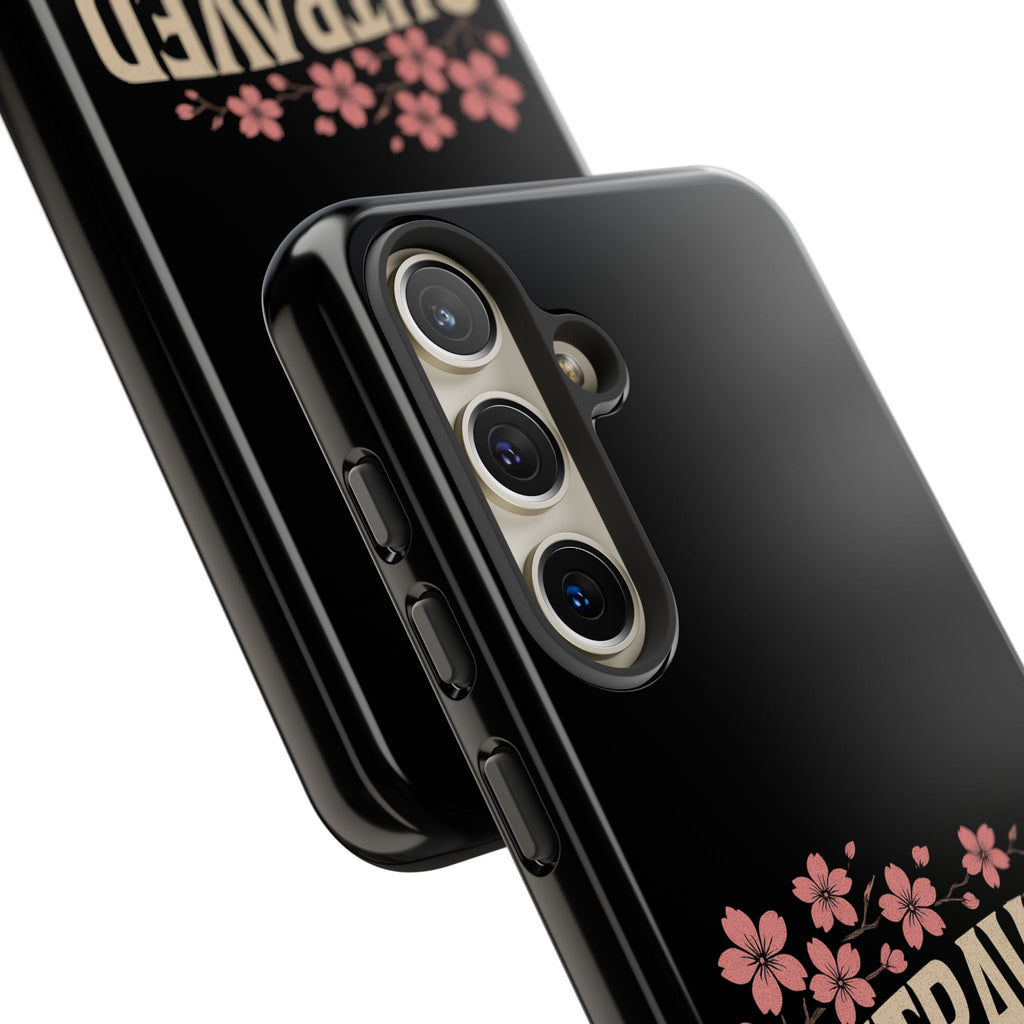 Phone Case — “Outraved” Drift Car Graphic with Cherry Blossoms