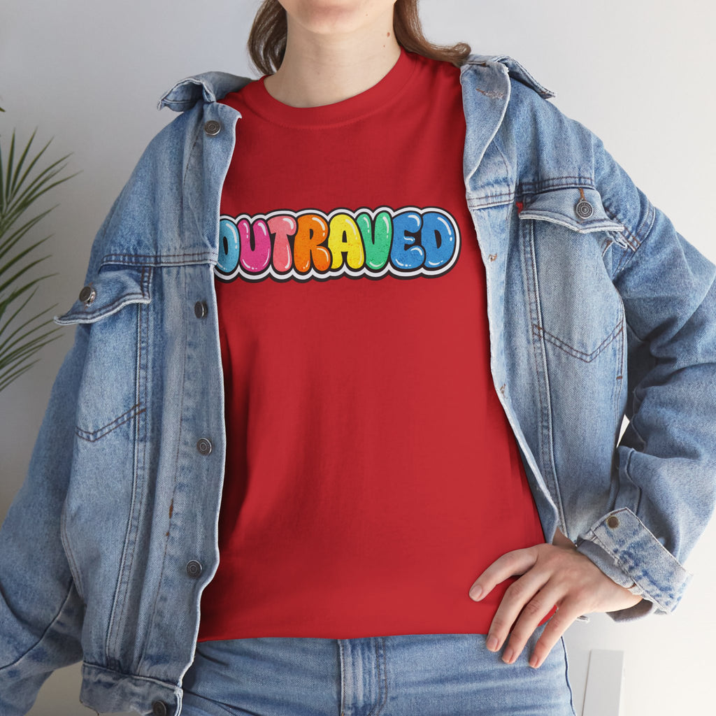 OUTRAVED colorburst collection tee