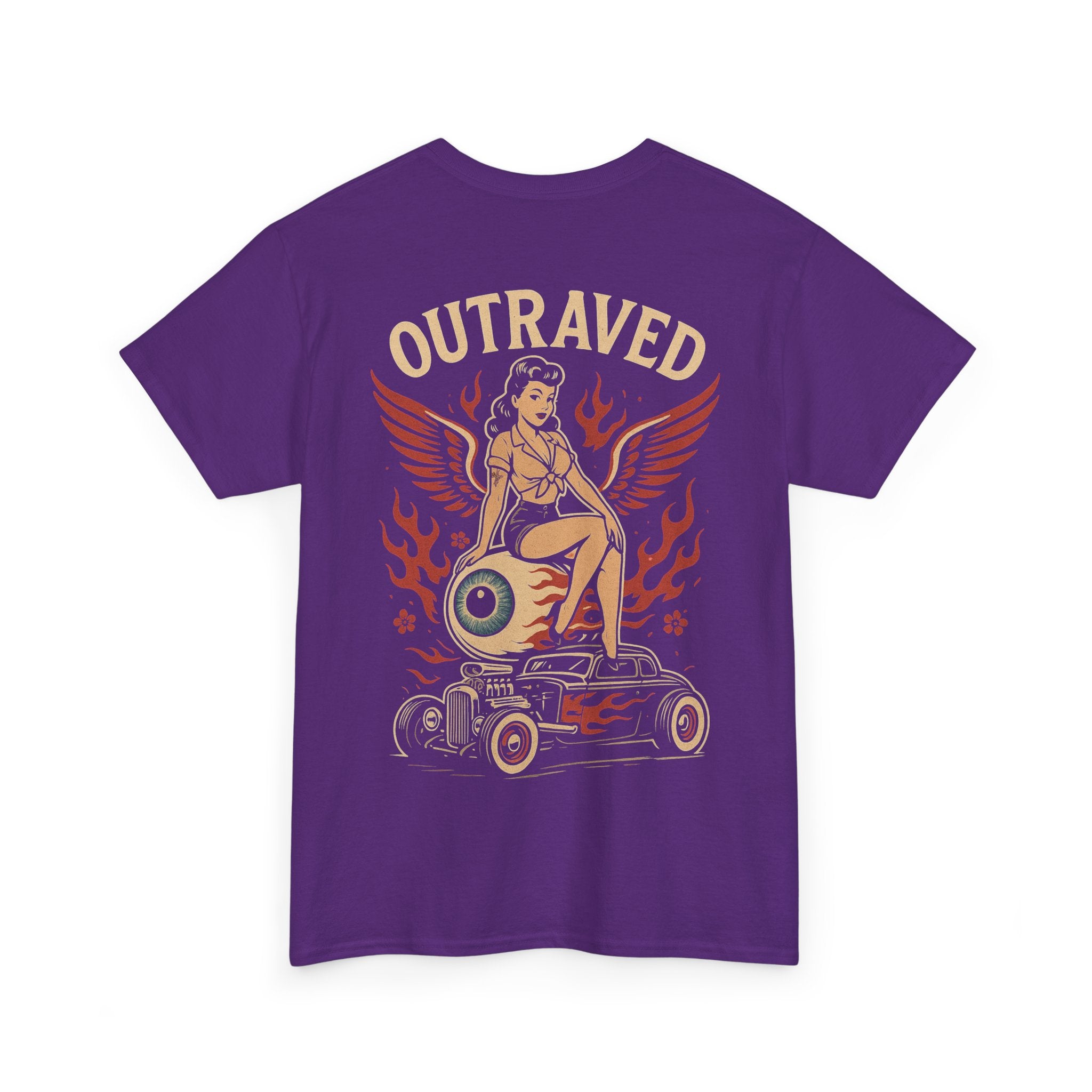 A Outraved Pinup Eyeball Hot Rod Tee.