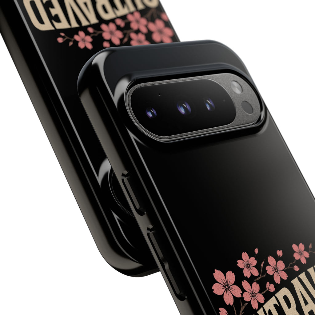 Phone Case — “Outraved” Drift Car Graphic with Cherry Blossoms