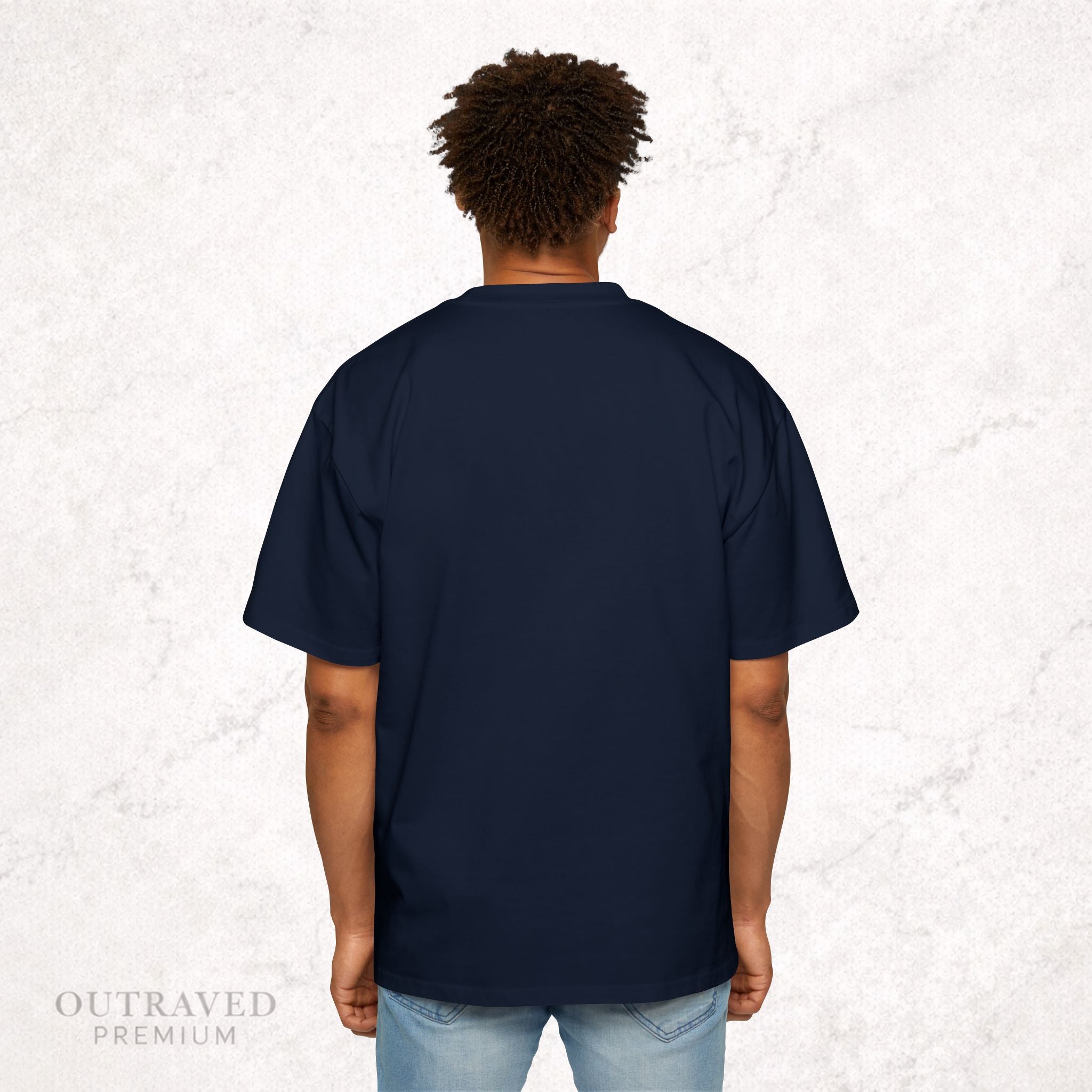 Outraved Logo Tee — Retro Graphic Oversized Men’s T‑Shirt