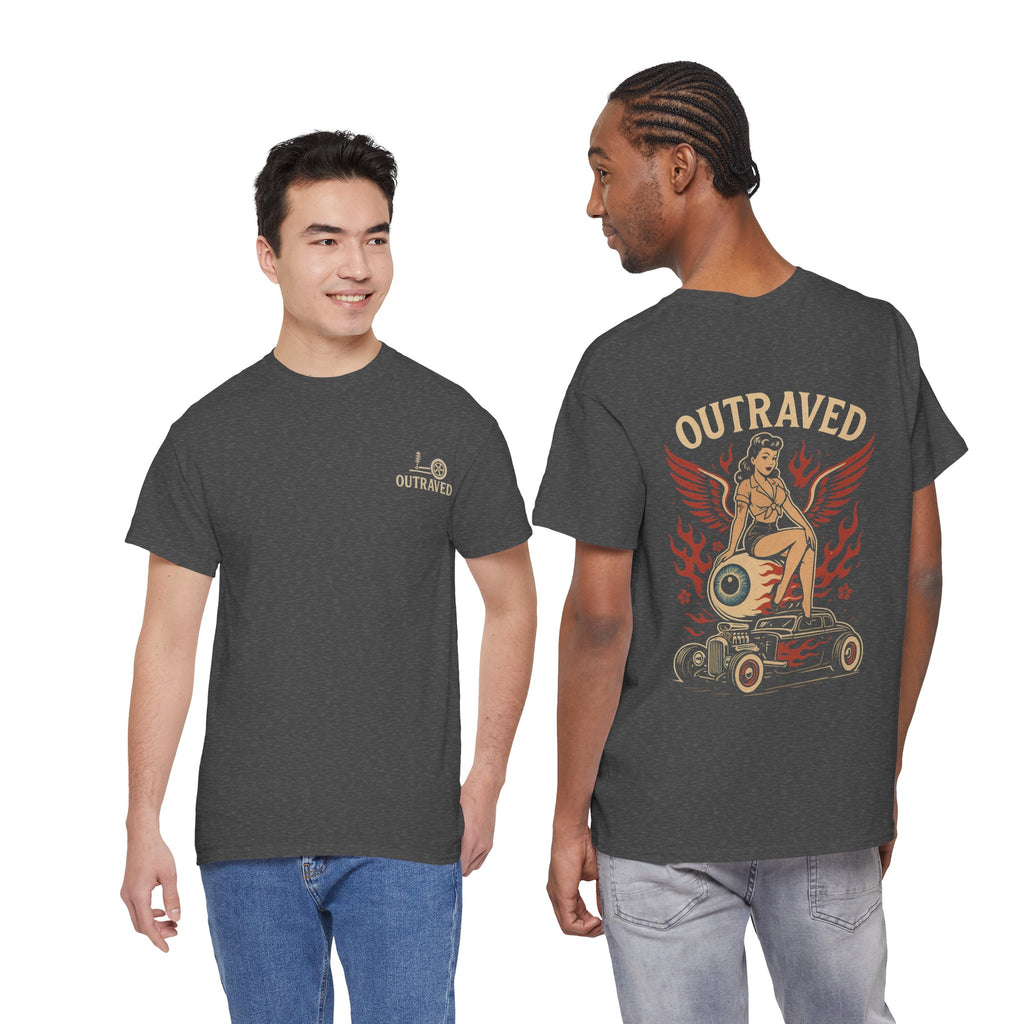 A Outraved Pinup Eyeball Hot Rod Tee