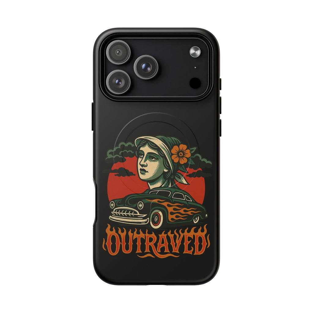 Phone Case — Outraved Retro Car & Woman Graphic Magnetic Tough Case