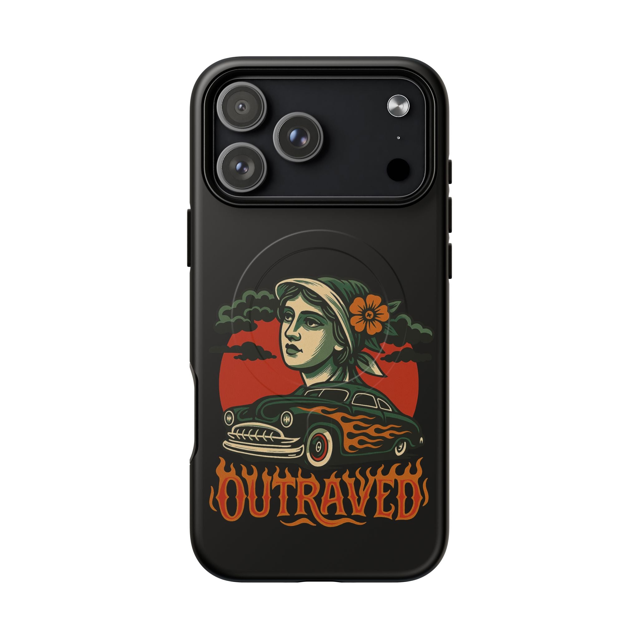 Phone Case — Outraved Retro Car & Woman Graphic Magnetic Tough Case