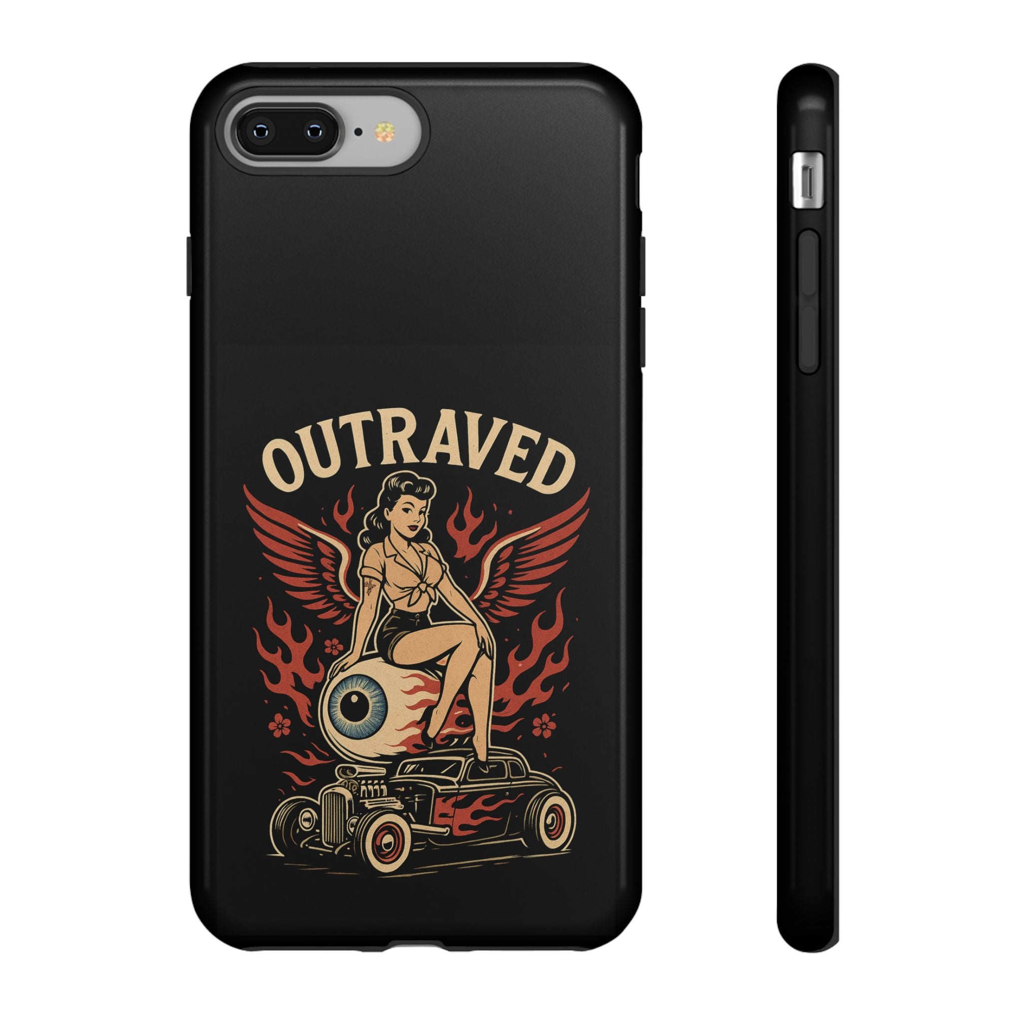 Phone Case — Vintage Pin-Up Eyeball Design