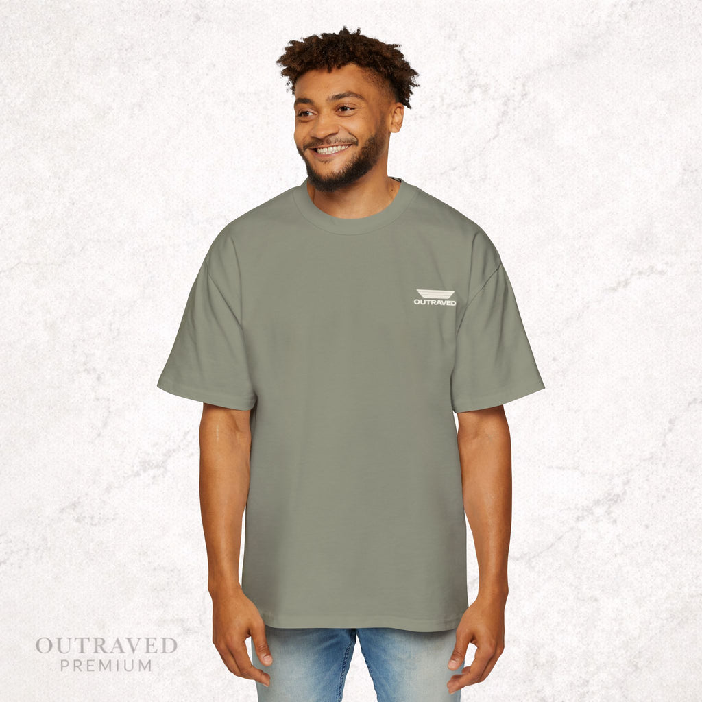 Outraved Logo Tee — Retro Graphic Oversized Men’s T‑Shirt