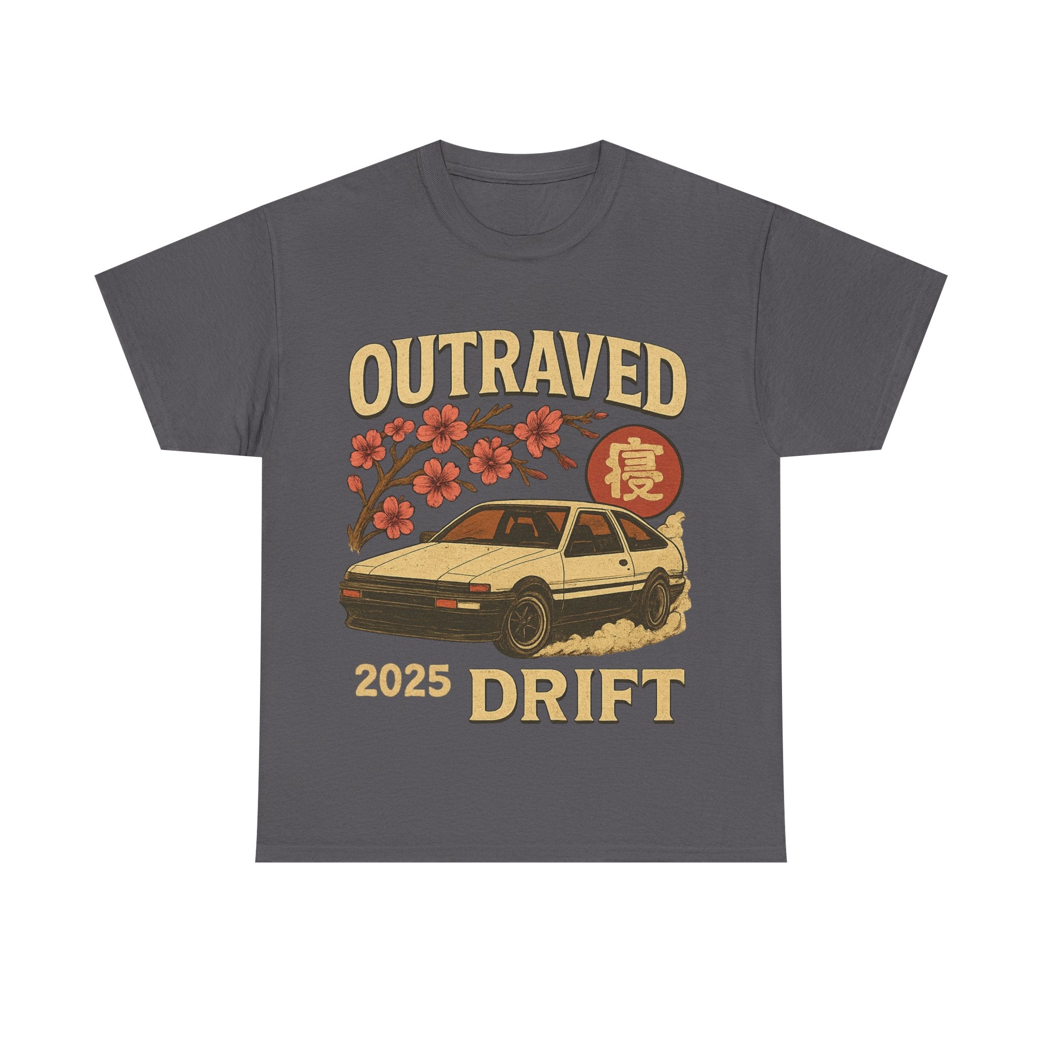 A Drift Outraved 2025 Tee — Retro JDM Racing Cherry Blossom T-Shirt