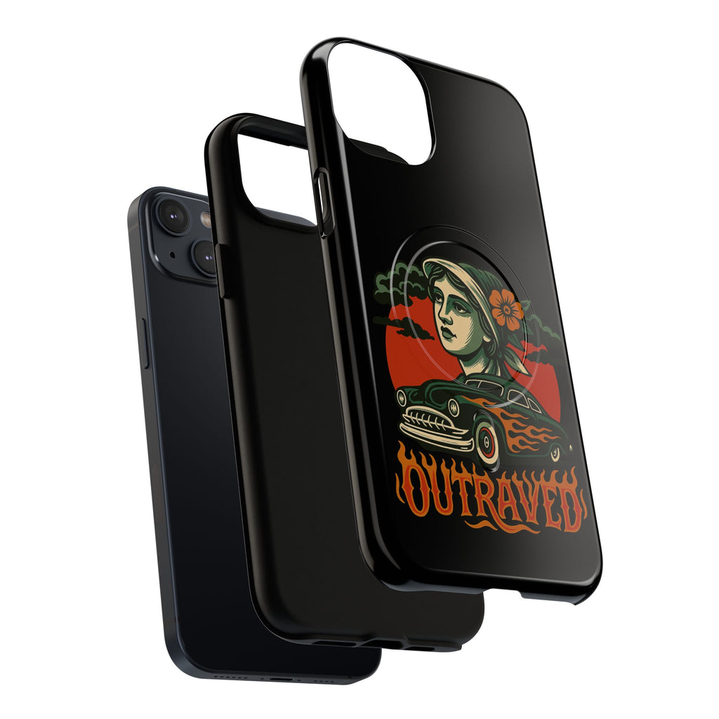 Phone Case — Outraved Retro Car & Woman Graphic Magnetic Tough Case