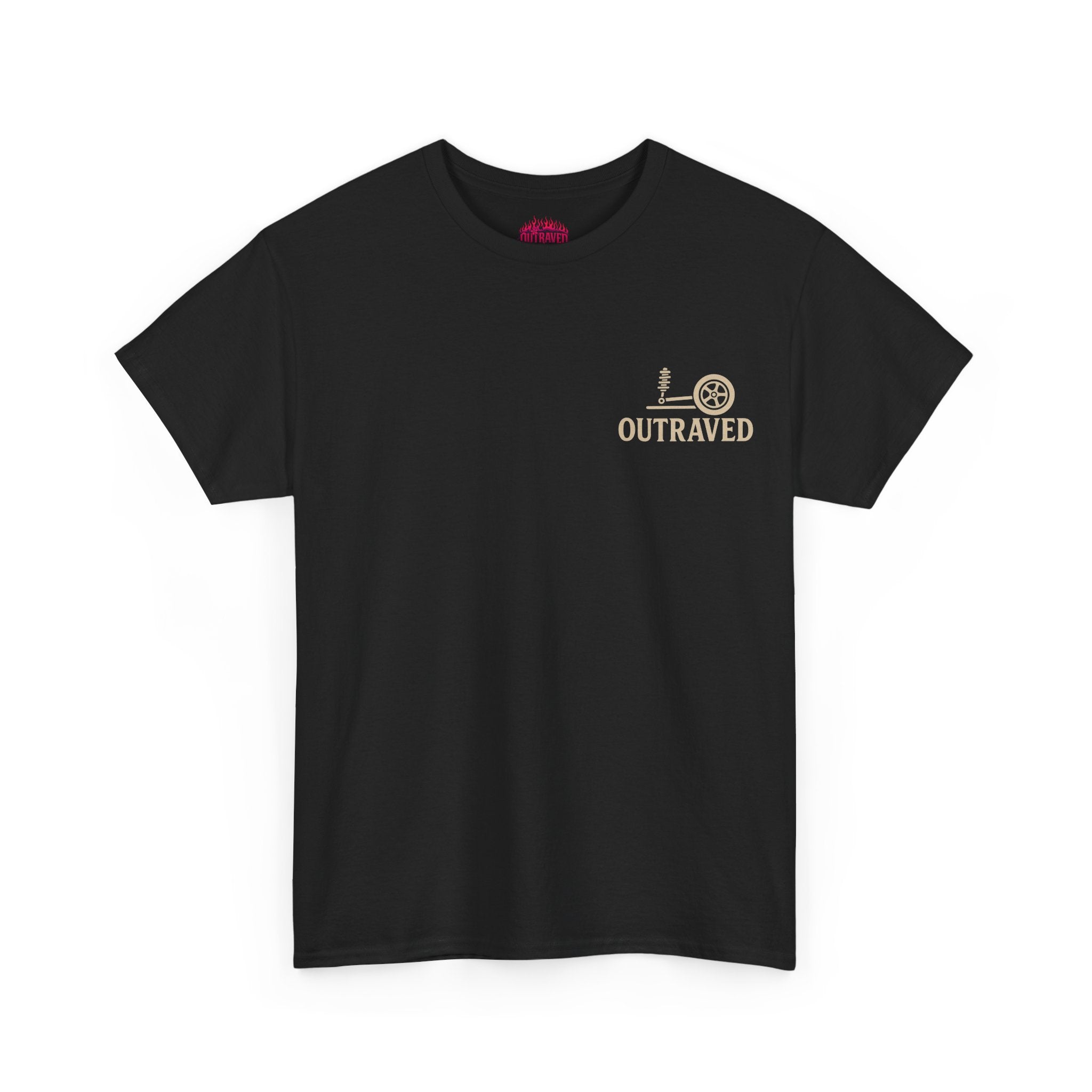A Outraved 'High Standards Low Rides' Graphic Tee — Vintage Dragon Car Design