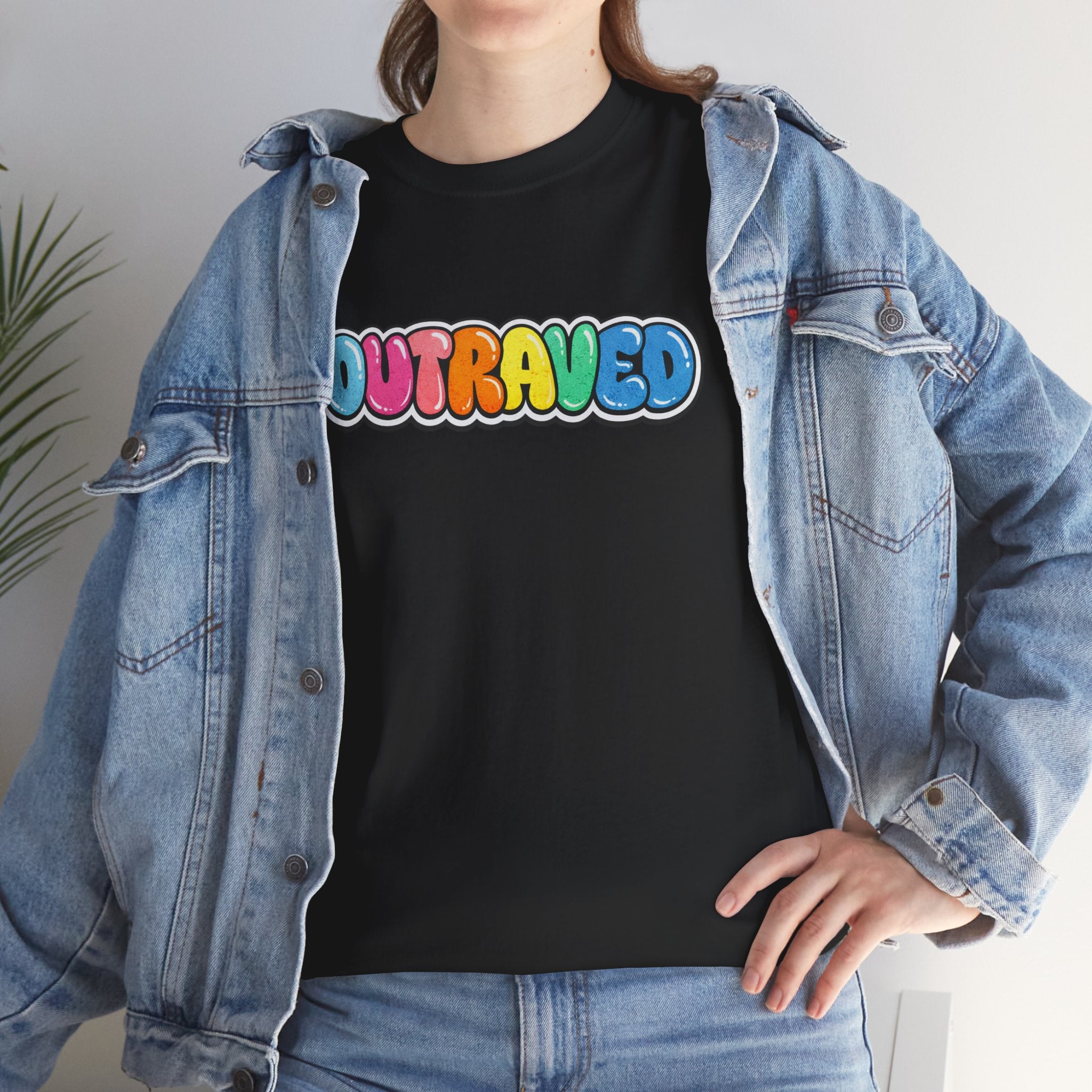 OUTRAVED colorburst collection tee