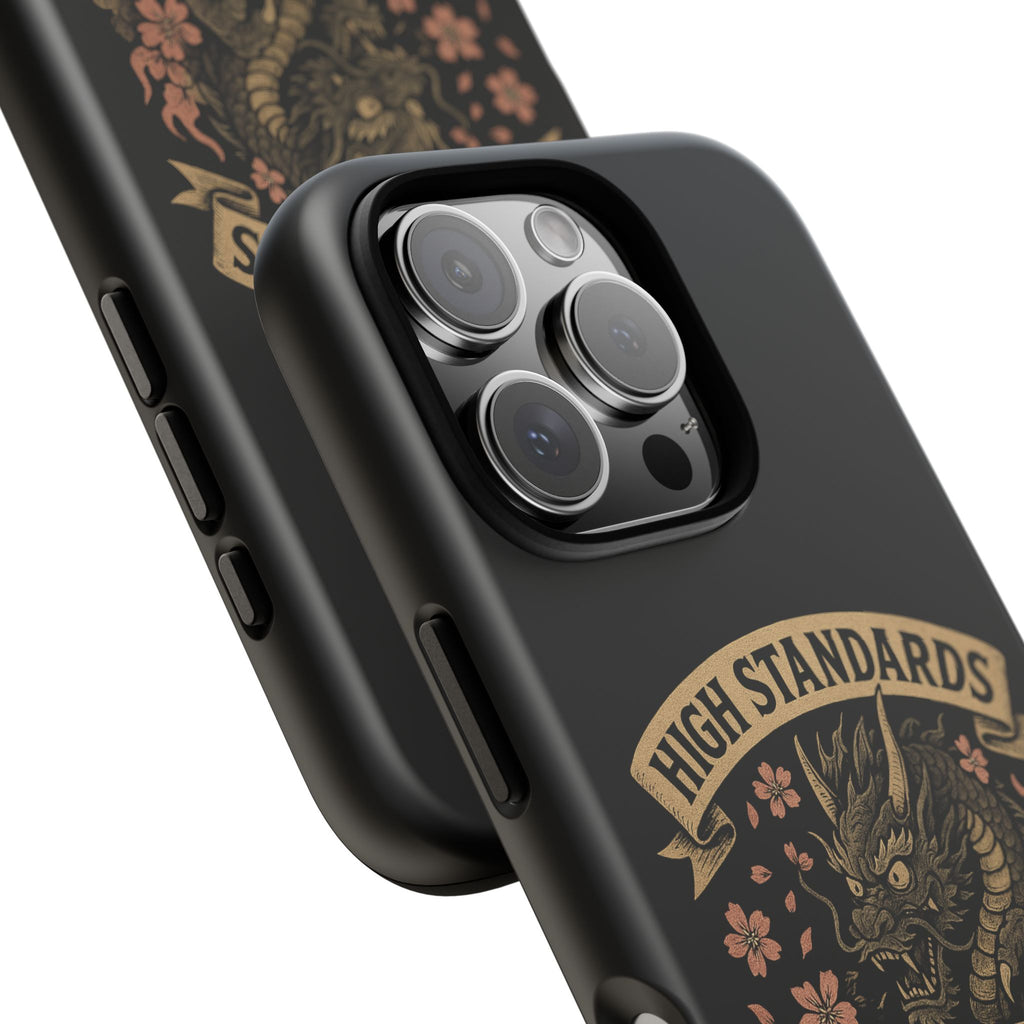Phone Case — "High Standards Low Rides" Retro Dragon Car Design