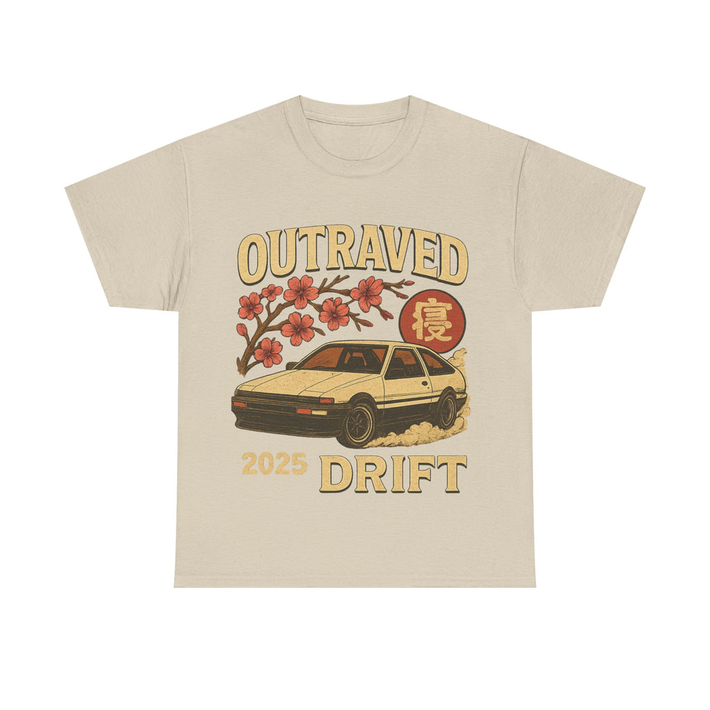 A Drift Outraved 2025 Tee — Retro JDM Racing Cherry Blossom T-Shirt