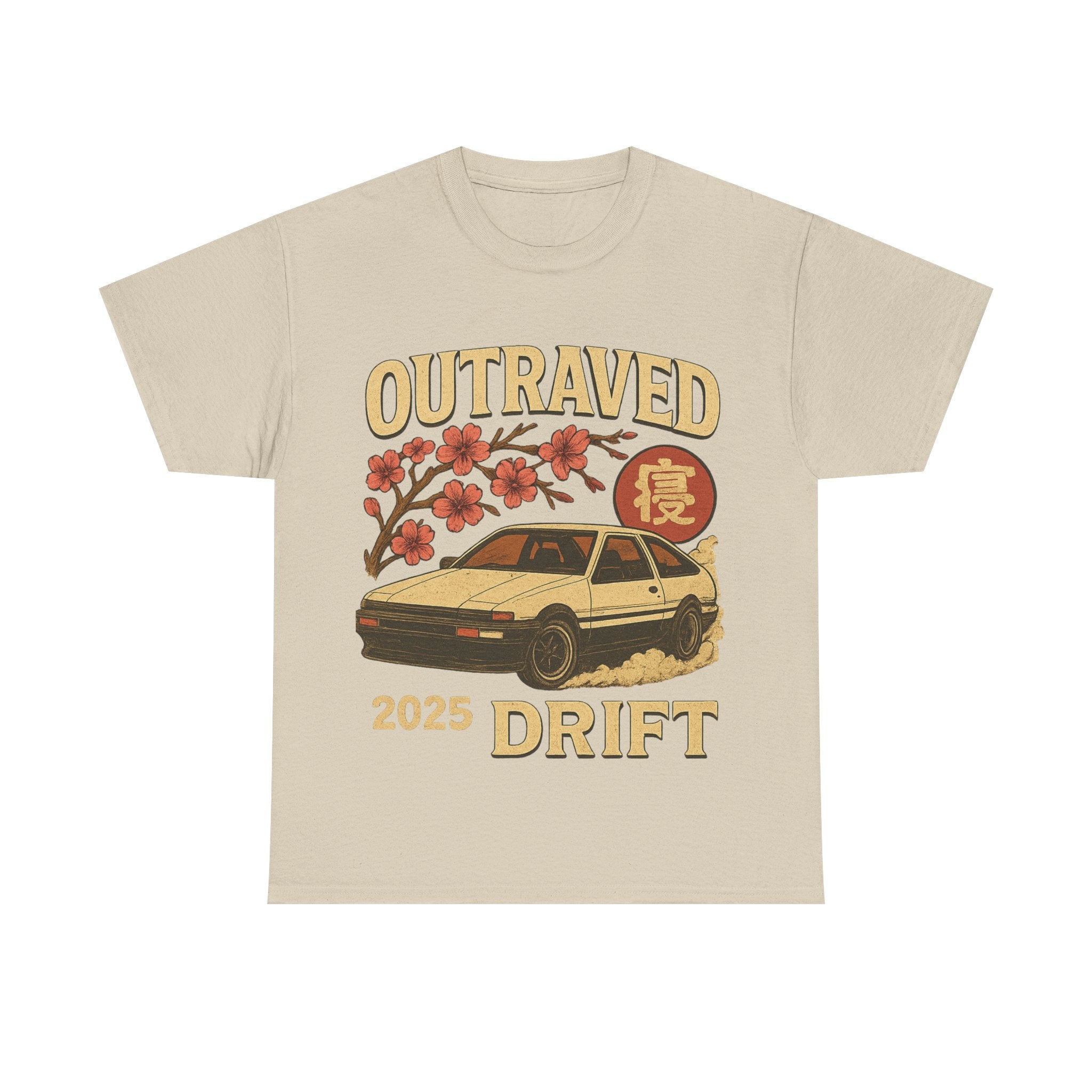 A Drift Outraved 2025 Tee — Retro JDM Racing Cherry Blossom T-Shirt