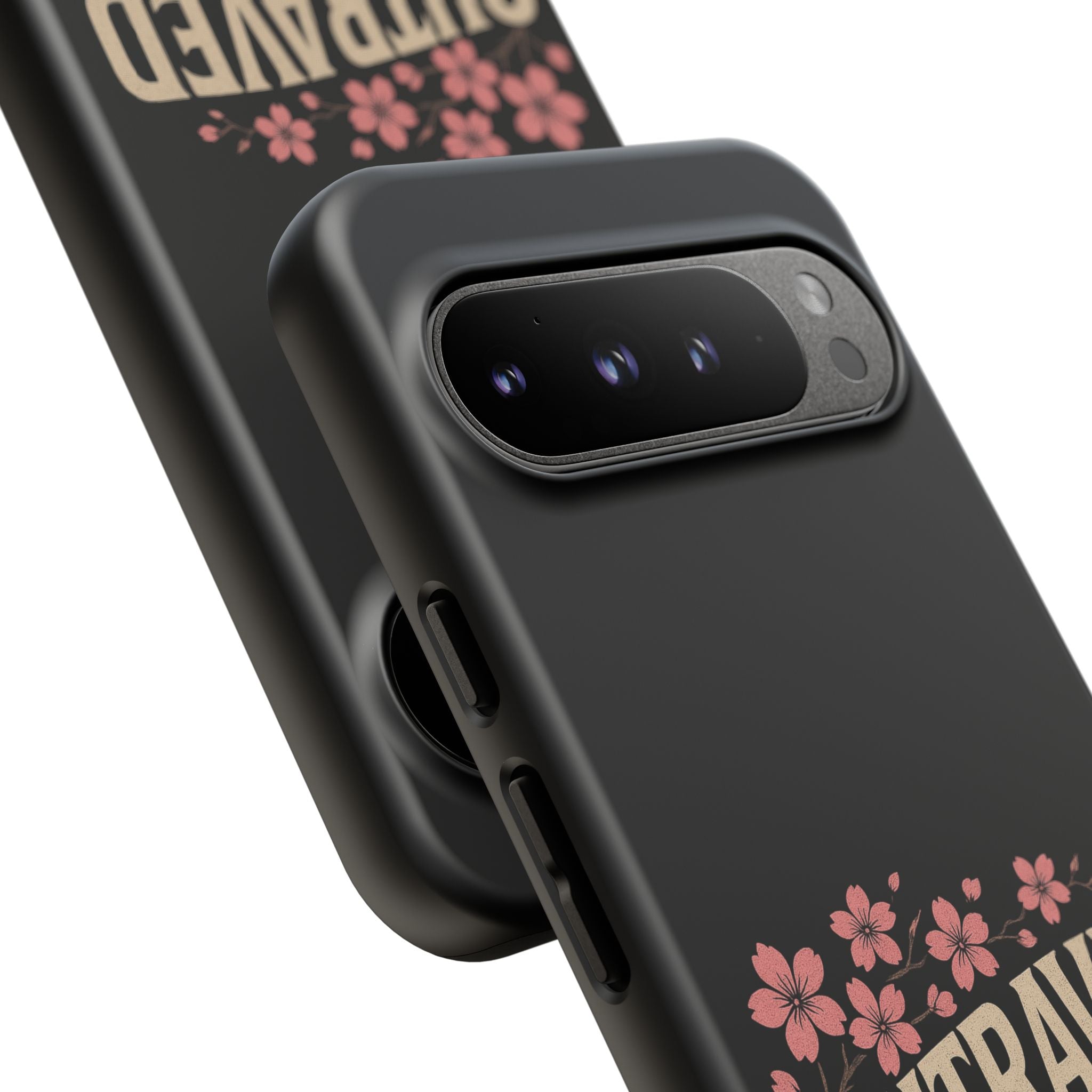 Phone Case — “Outraved” Drift Car Graphic with Cherry Blossoms