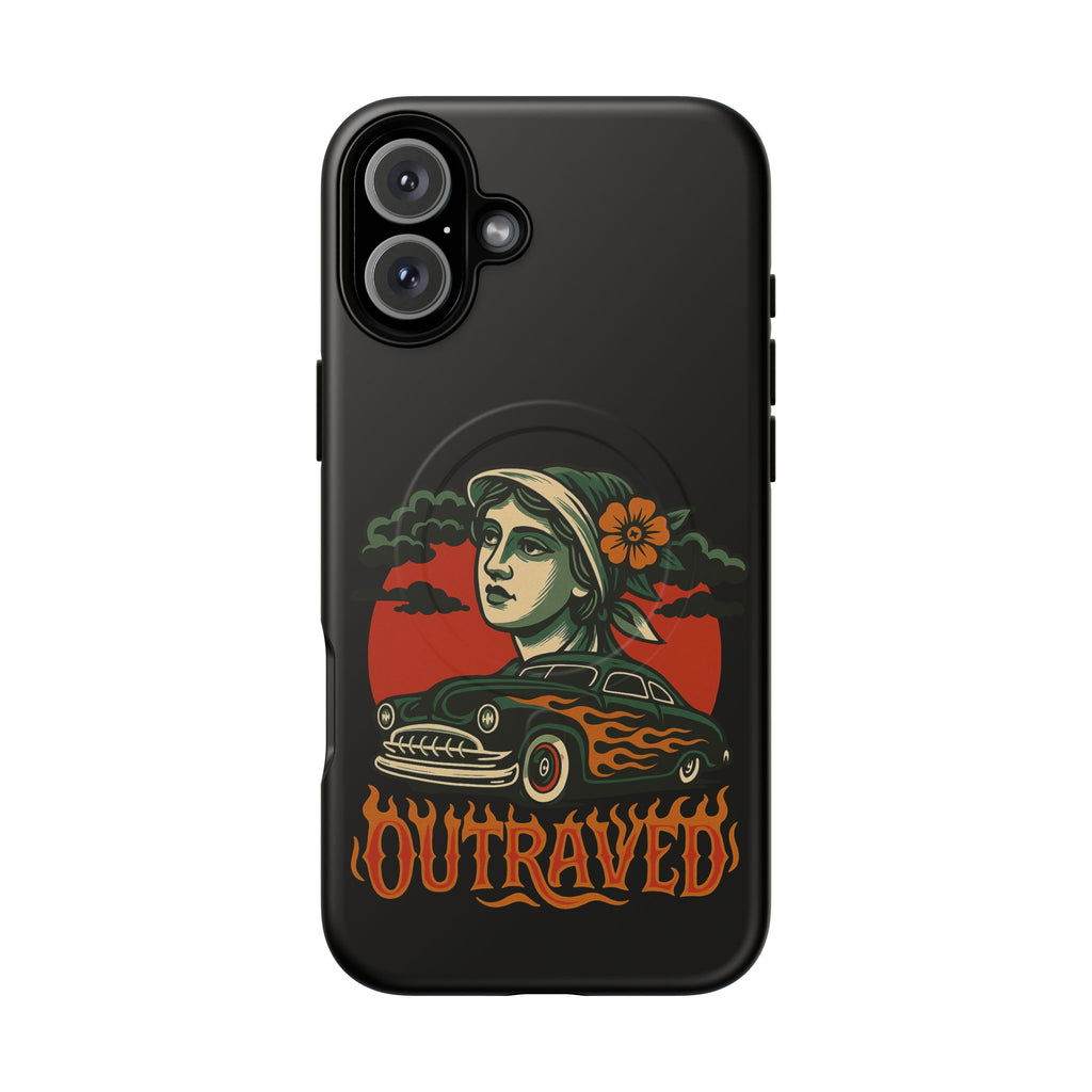 Phone Case — Outraved Retro Car & Woman Graphic Magnetic Tough Case