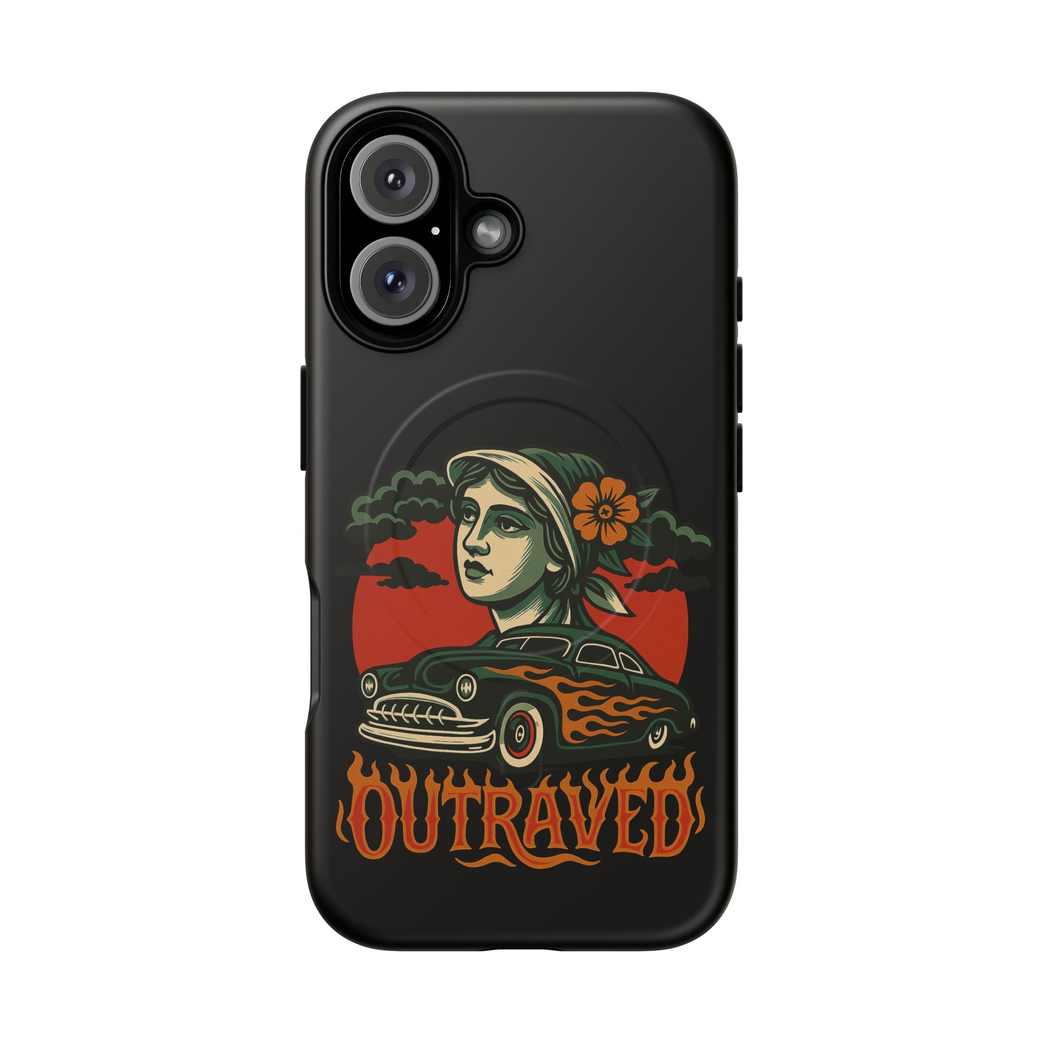 Phone Case — Outraved Retro Car & Woman Graphic Magnetic Tough Case