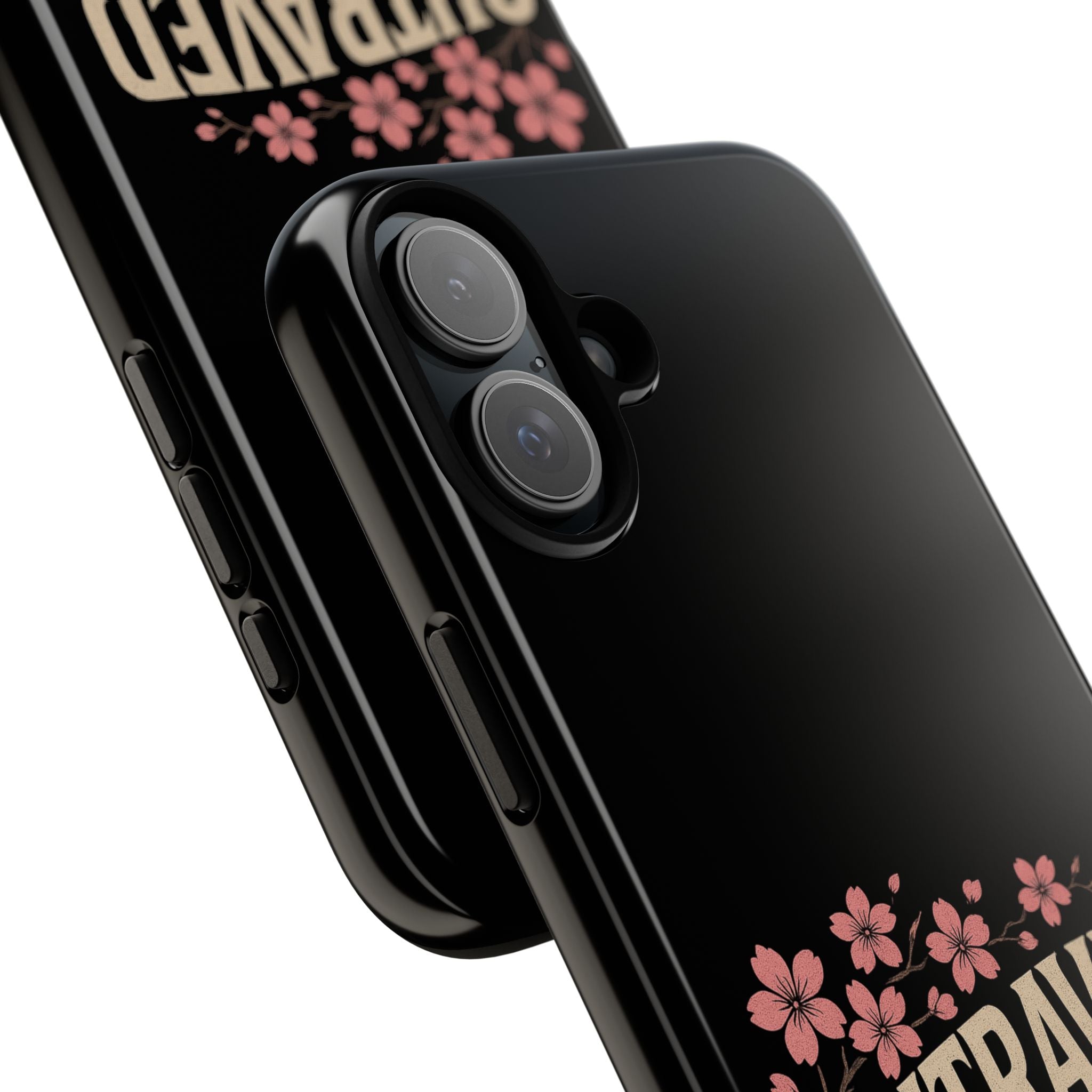 Phone Case — “Outraved” Drift Car Graphic with Cherry Blossoms