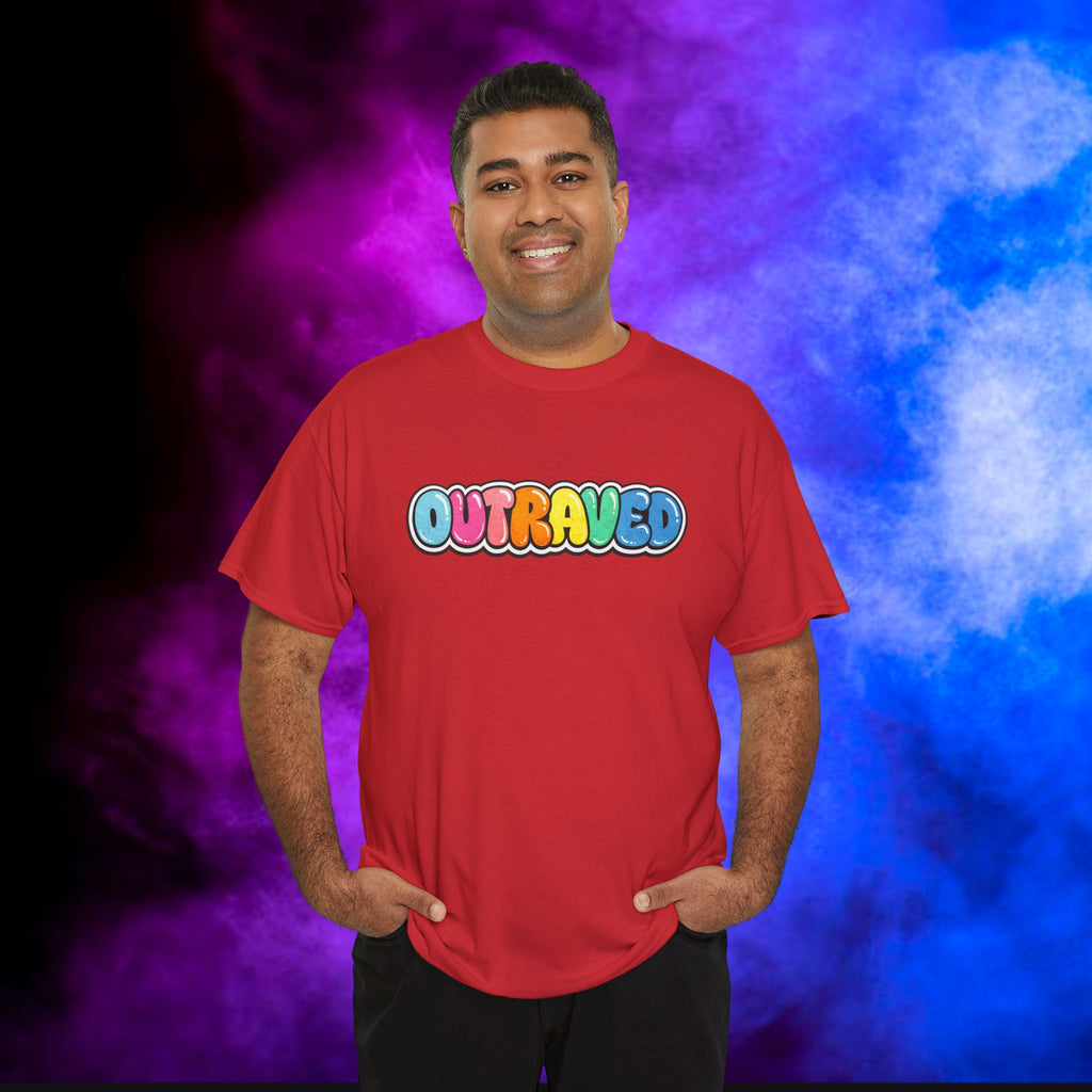 OUTRAVED colorburst collection tee