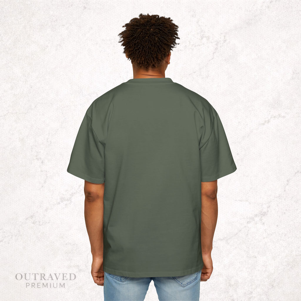 Outraved Logo Tee — Retro Graphic Oversized Men’s T‑Shirt