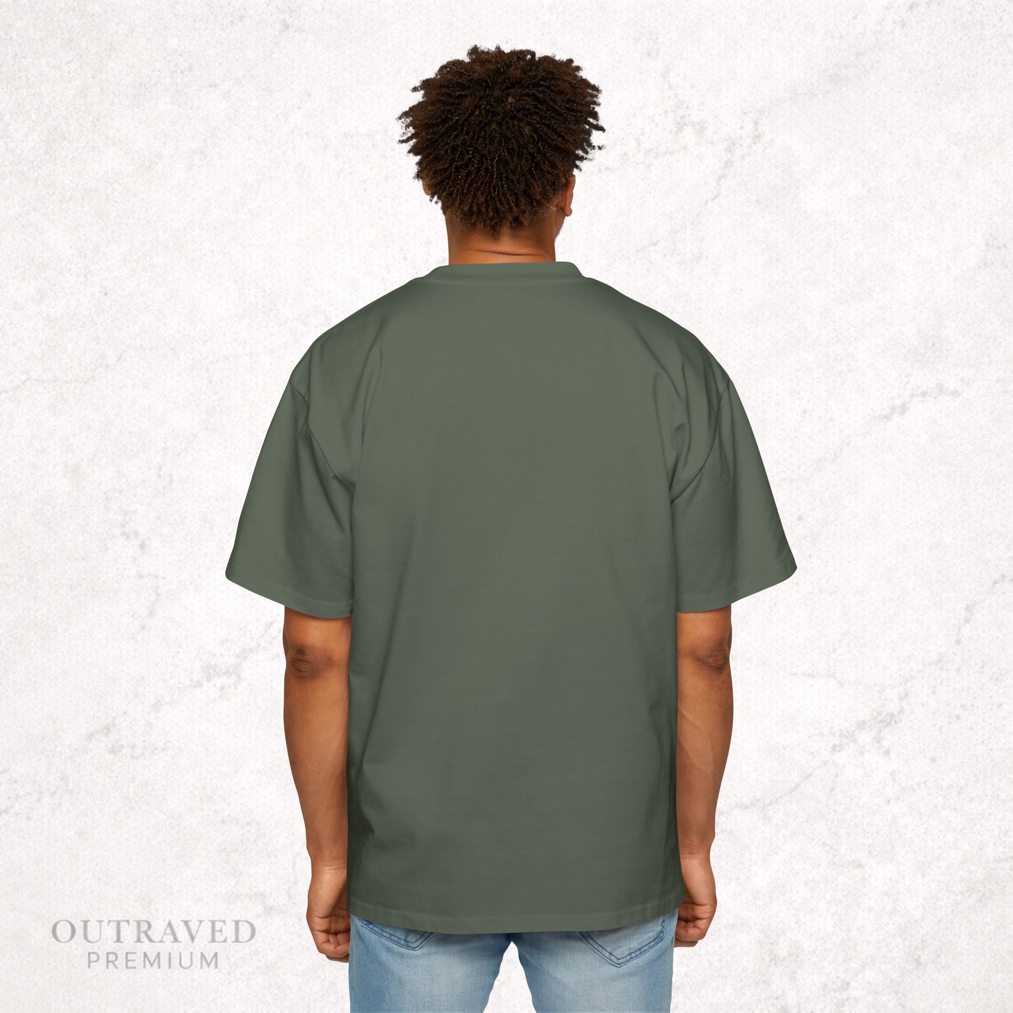 Outraved Logo Tee — Retro Graphic Oversized Men’s T‑Shirt
