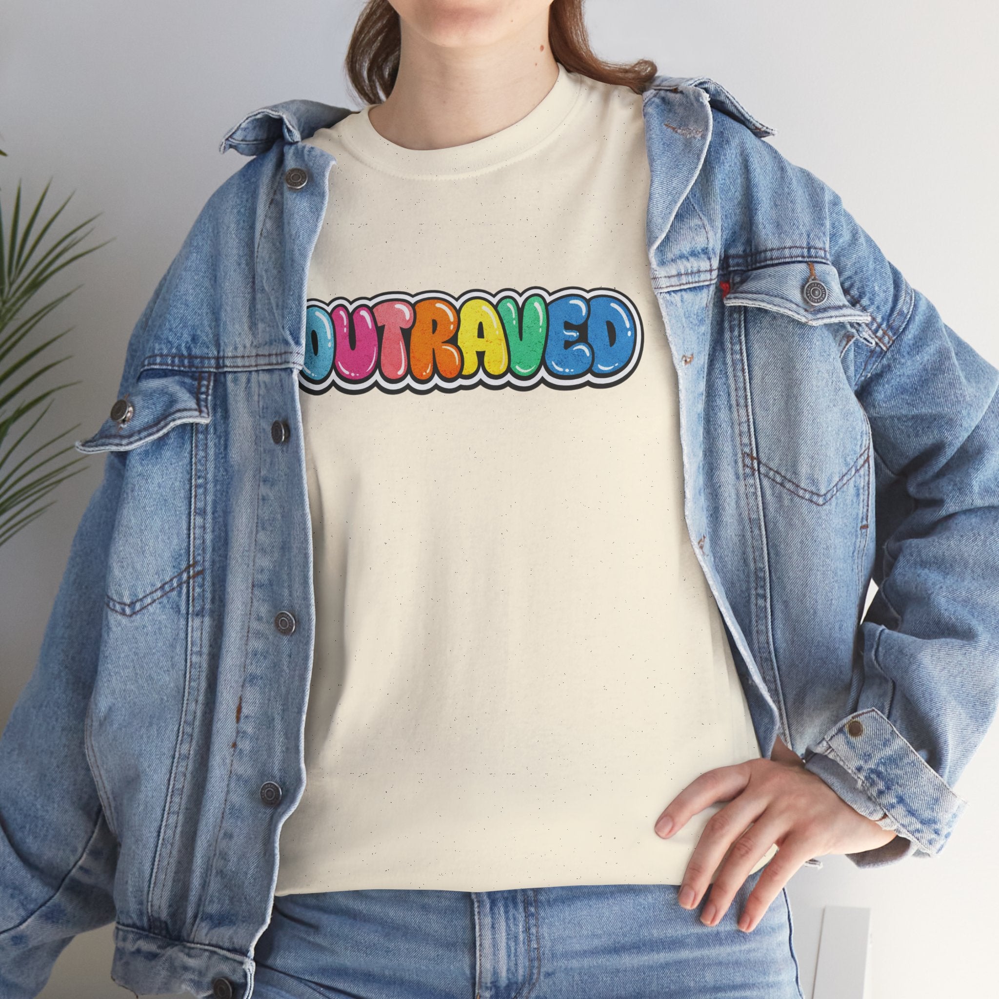 OUTRAVED colorburst collection tee