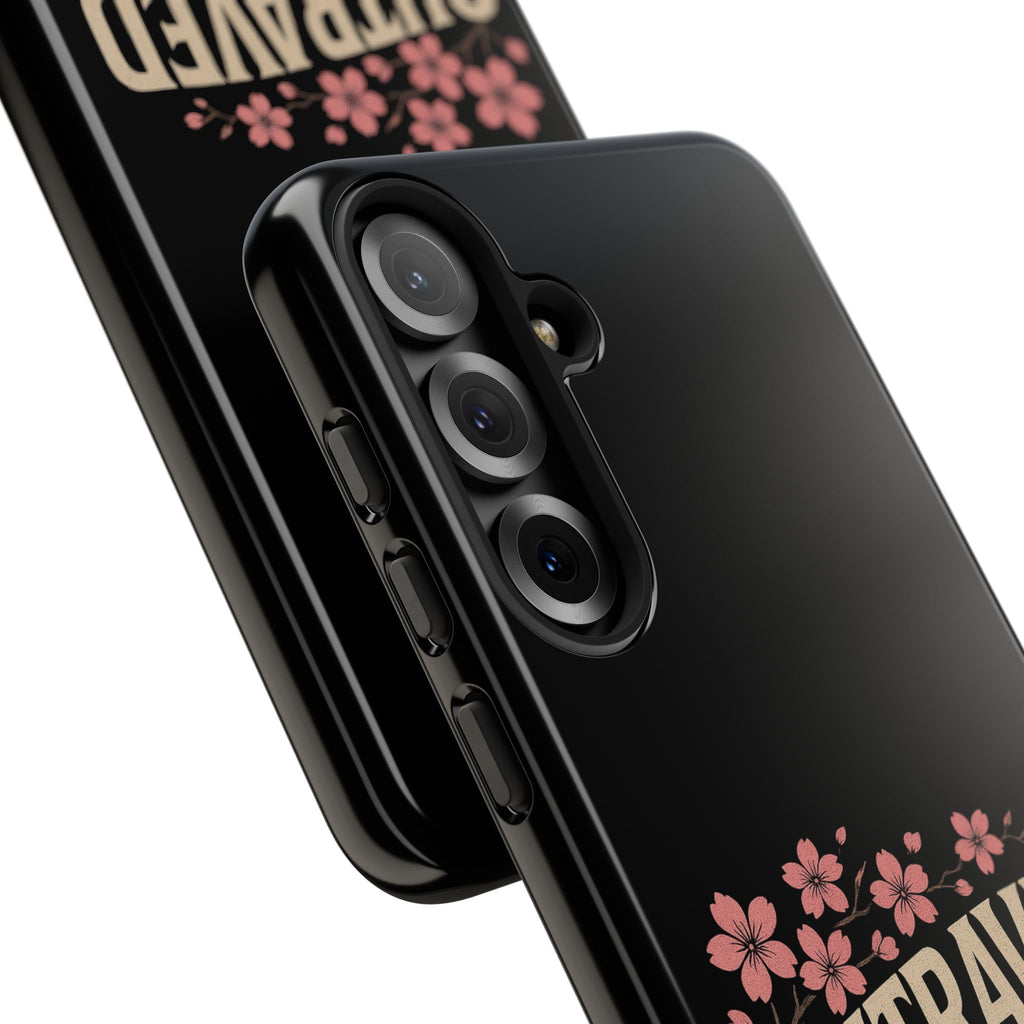 Phone Case — “Outraved” Drift Car Graphic with Cherry Blossoms