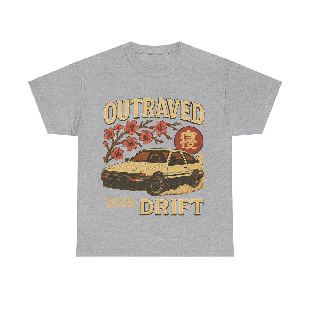 A Drift Outraved 2025 Tee — Retro JDM Racing Cherry Blossom T-Shirt