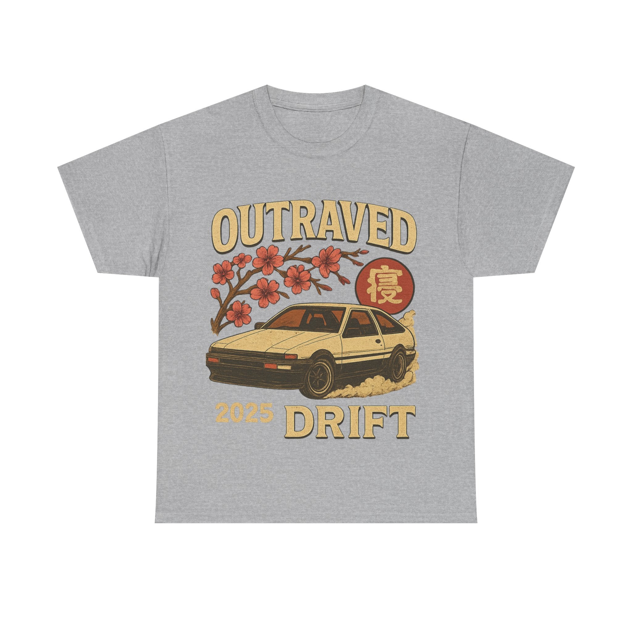 A Drift Outraved 2025 Tee — Retro JDM Racing Cherry Blossom T-Shirt